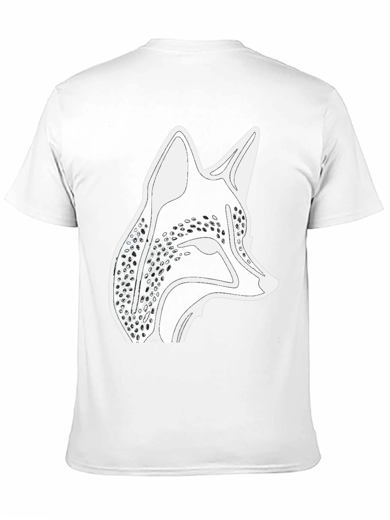 Black Black T-Shirt with Fox Graphic Print view 11
