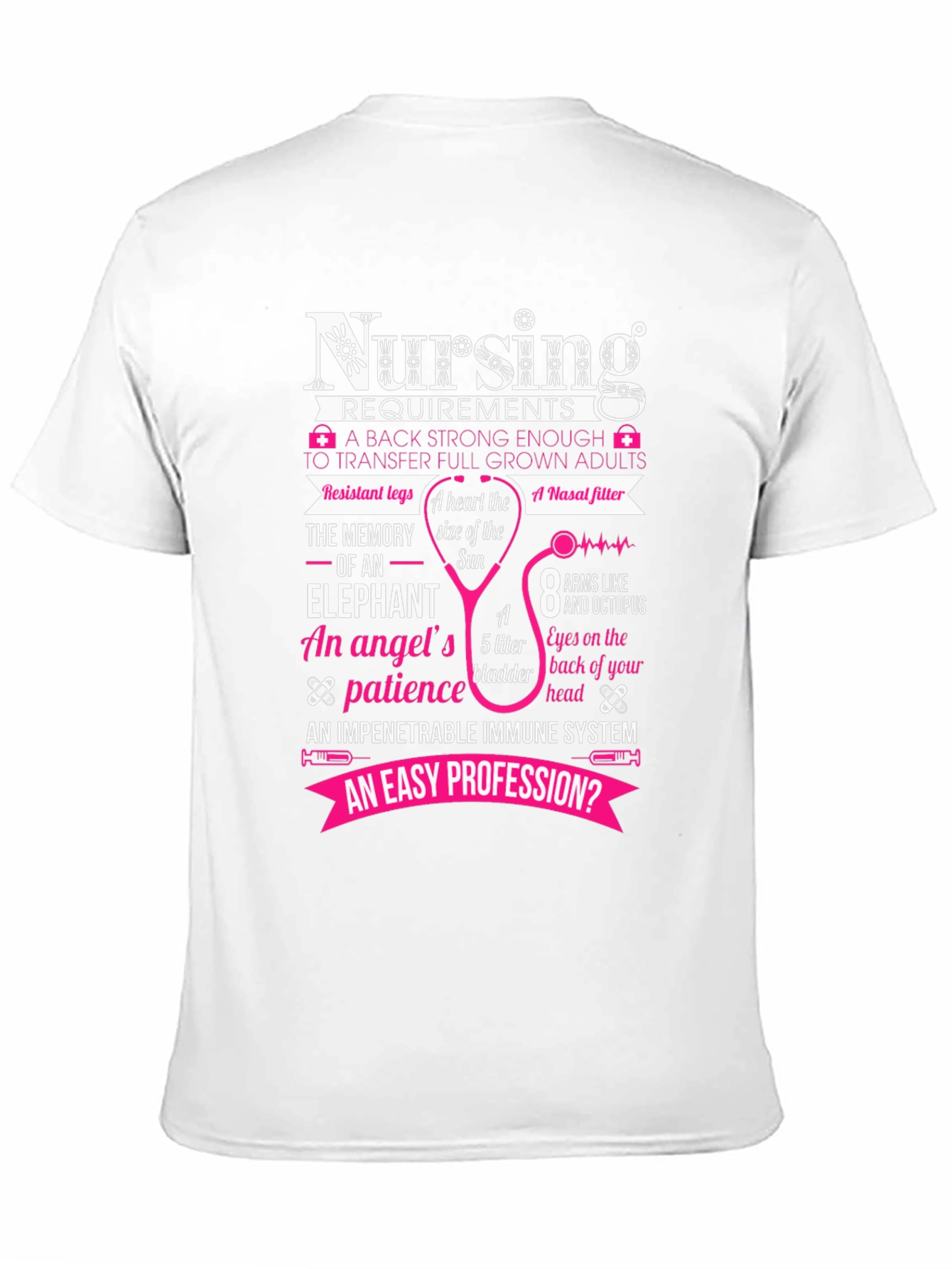 Black Nursing Requirements Black T-Shirt view 11
