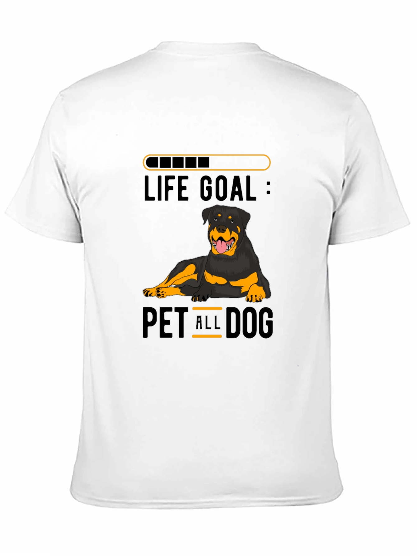 Black Life Goal: Pet All Dogs T-Shirt view 11