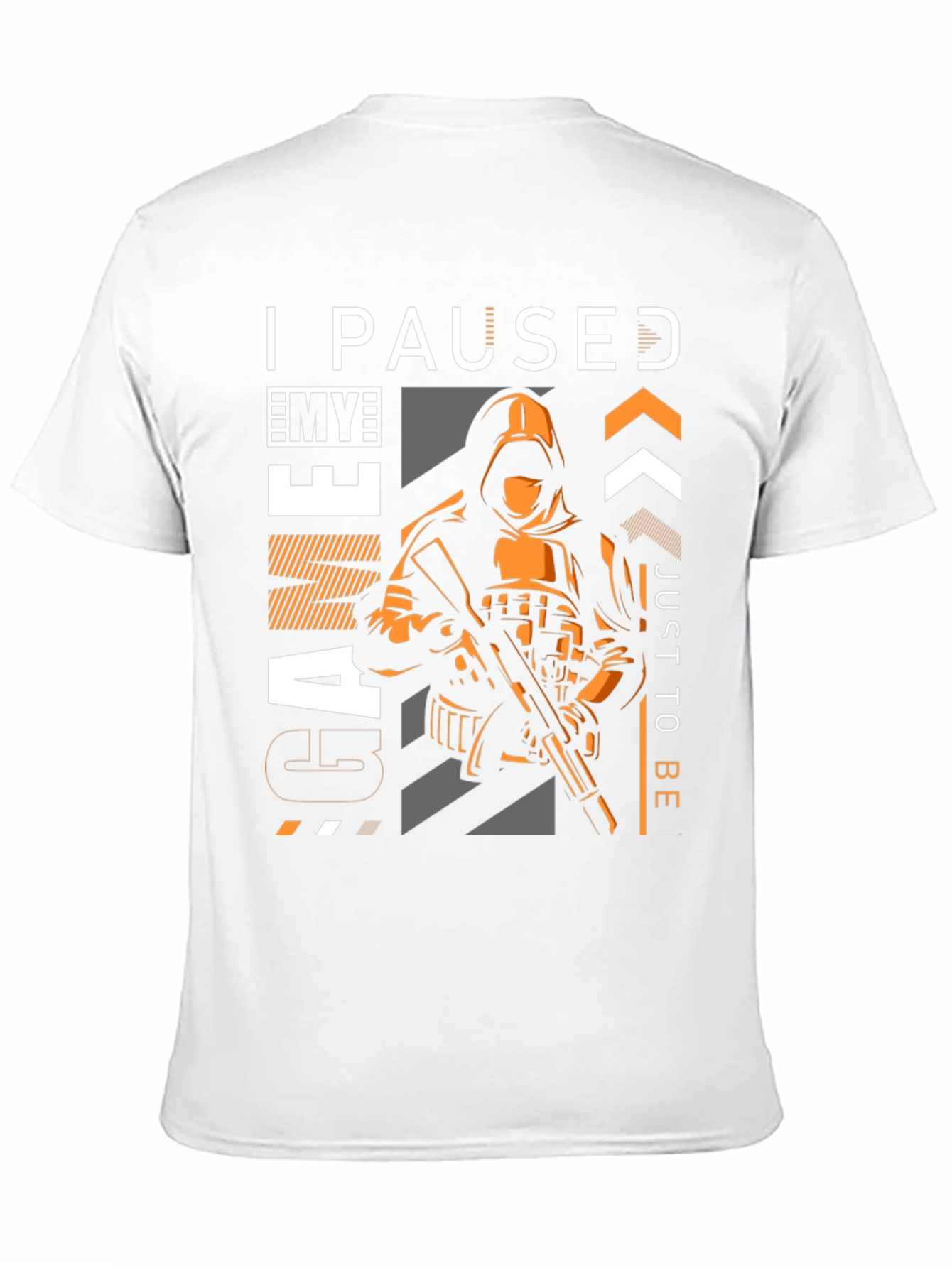 Black I Paused My Game T-Shirt view 11