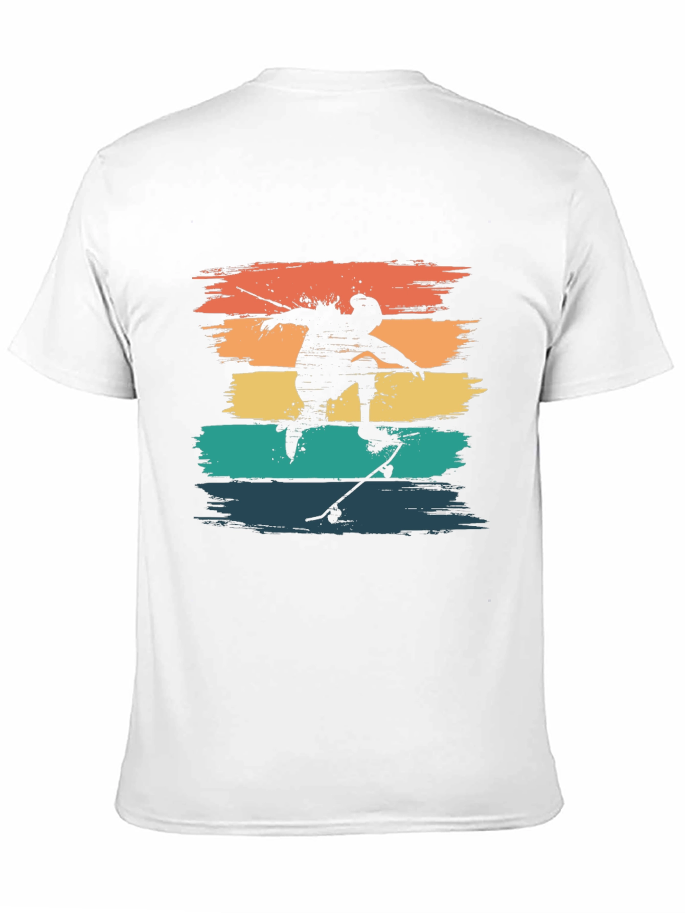 Black Retro Skateboarder Tee - Vintage Style T-Shirt view 11