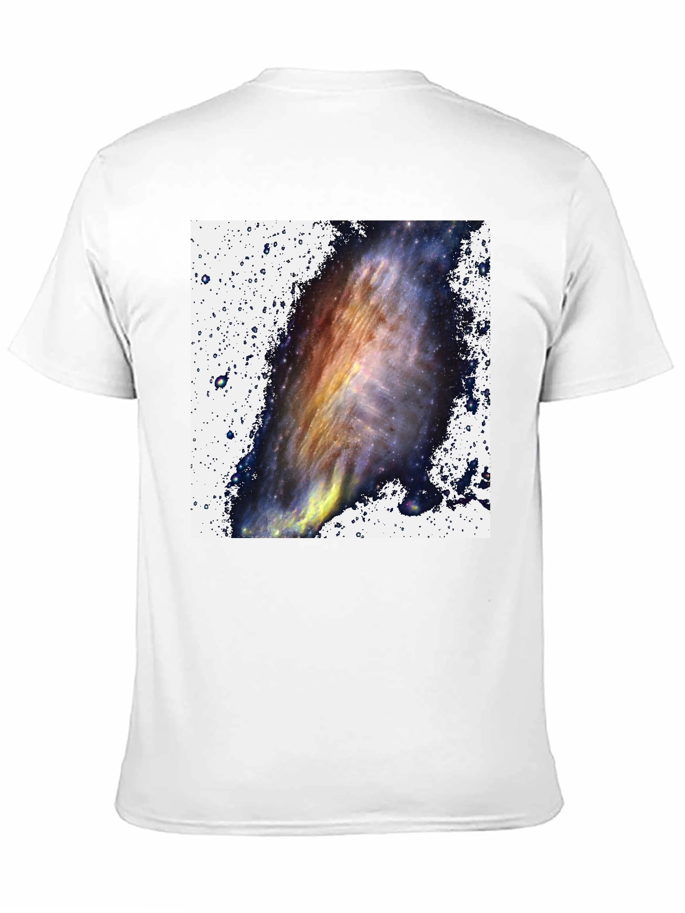 Black Galaxy Print Black T-Shirt - Celestial Style view 11