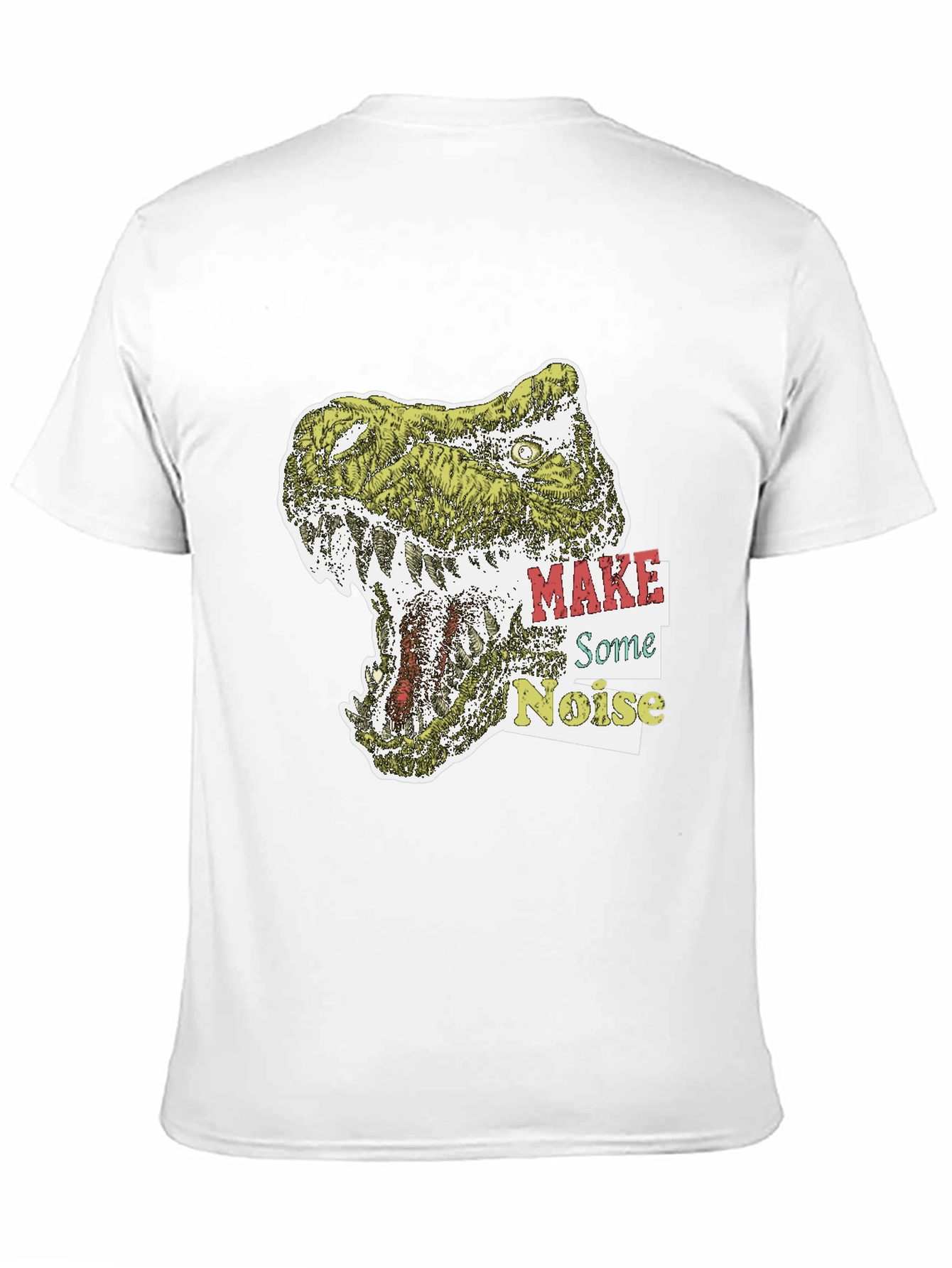 Black Dino Roar Graphic Tee - Make Some Noise T-Shirt view 11