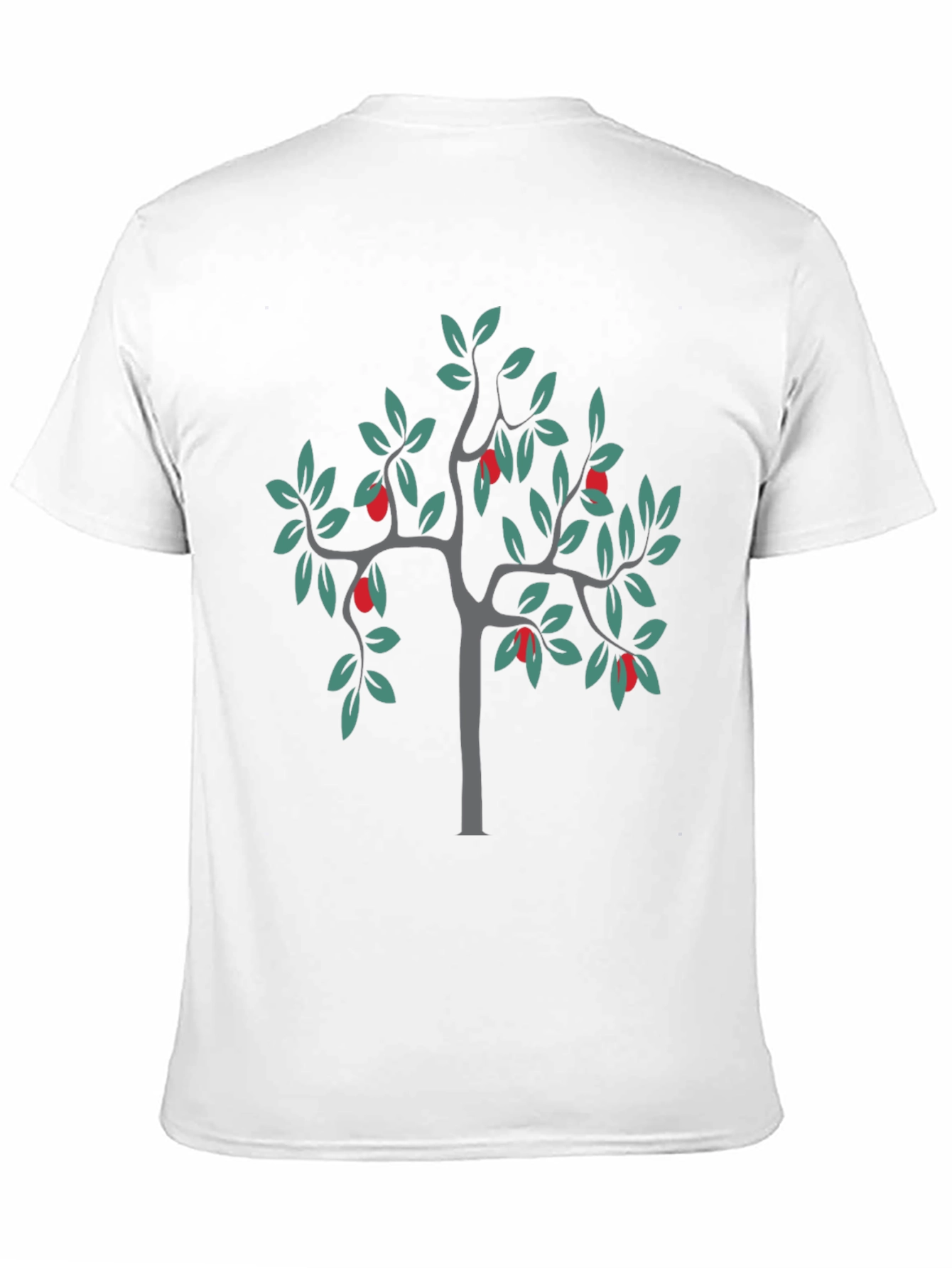 Black Stylish Black Tree Graphic Tee view 11