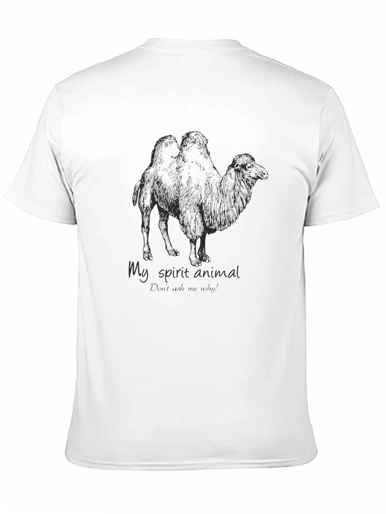 Black Camel Spirit Animal Graphic T-Shirt view 11