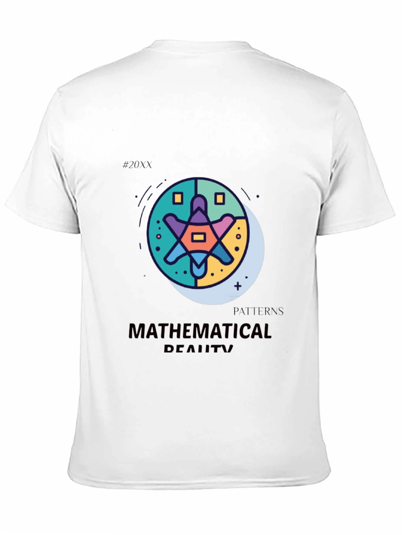 Black Mathematical Reality Graphic T-Shirt view 11