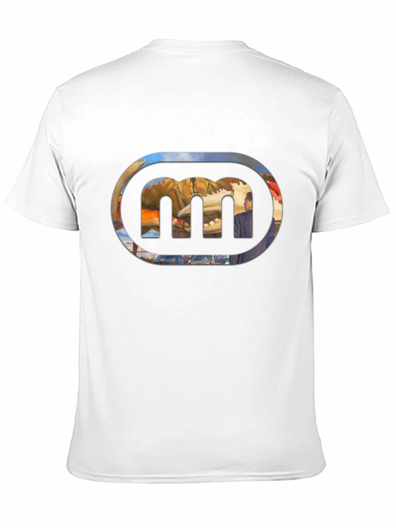 Black Black Tee with Abstract Graphic view 11