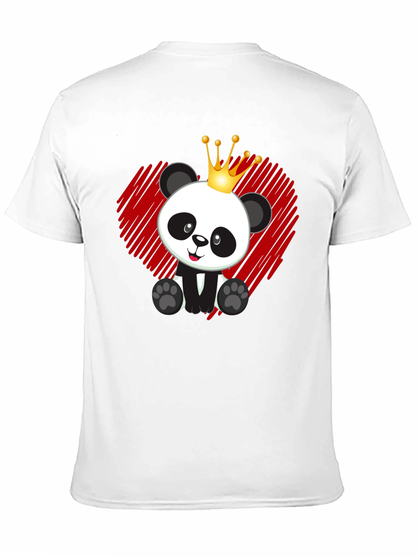 Black Panda King T-Shirt - Cute Bear Graphic Tee view 11
