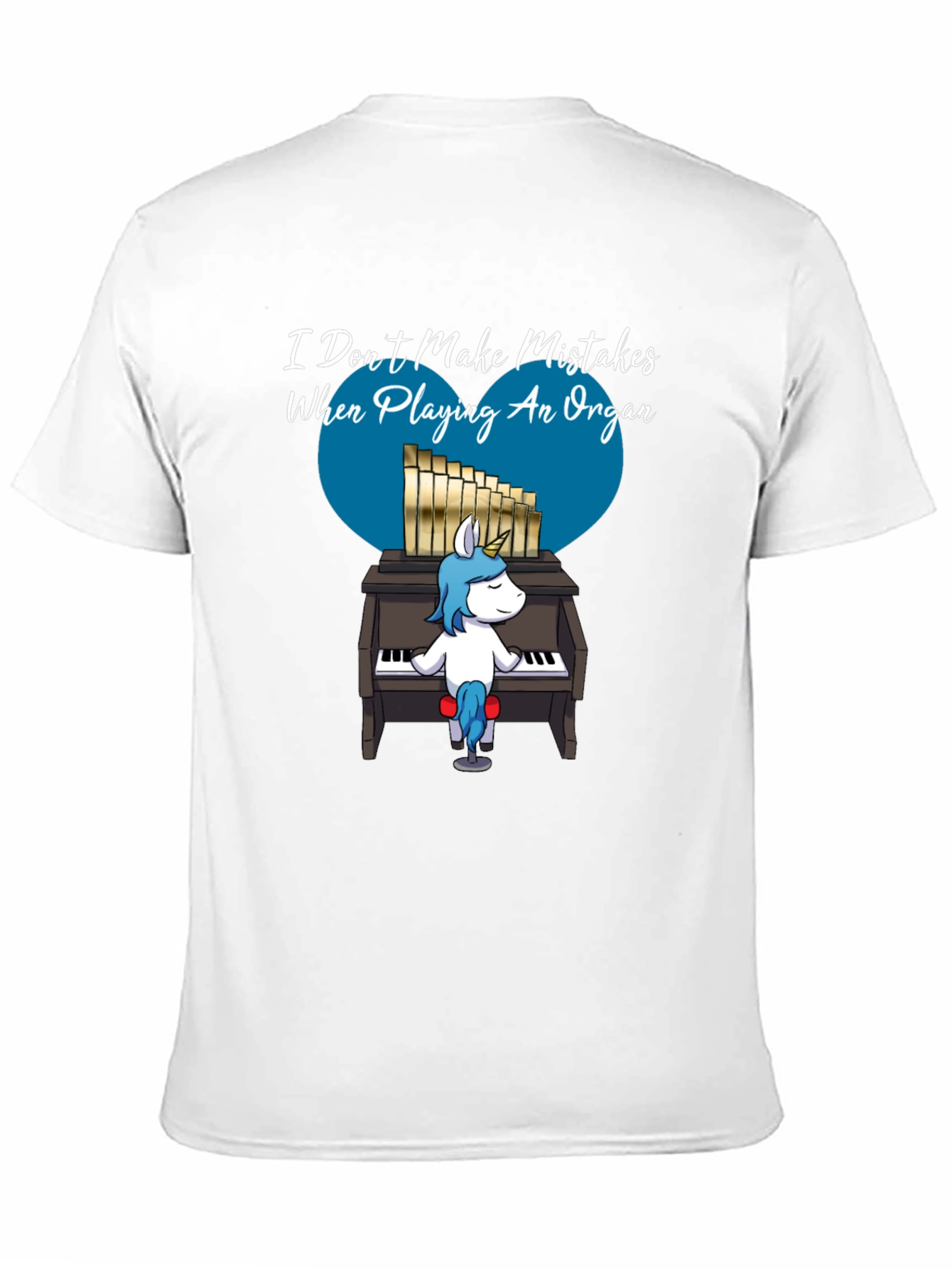 Black Unicorn Organist T-Shirt - I Don't Make Mistakes view 11