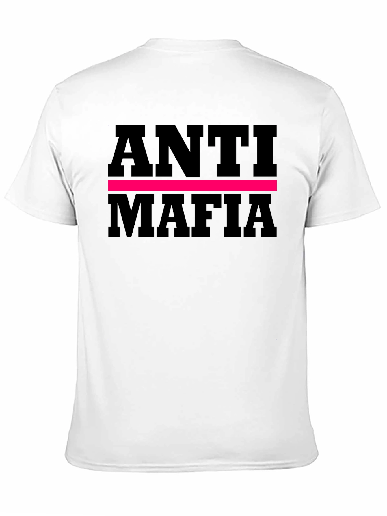 Black Anti Mafia Graphic Tee - Bold Statement Shirt view 11