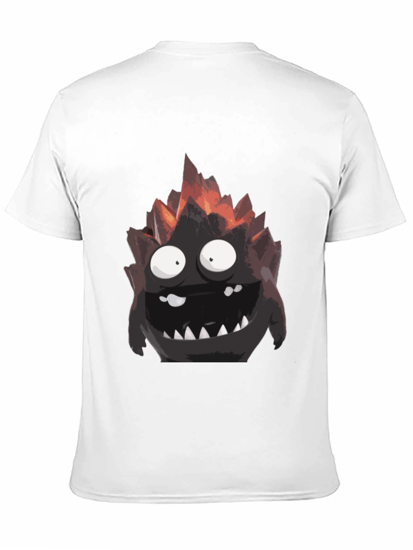 Black Monster Graphic Tee - Black Cotton T-Shirt view 11
