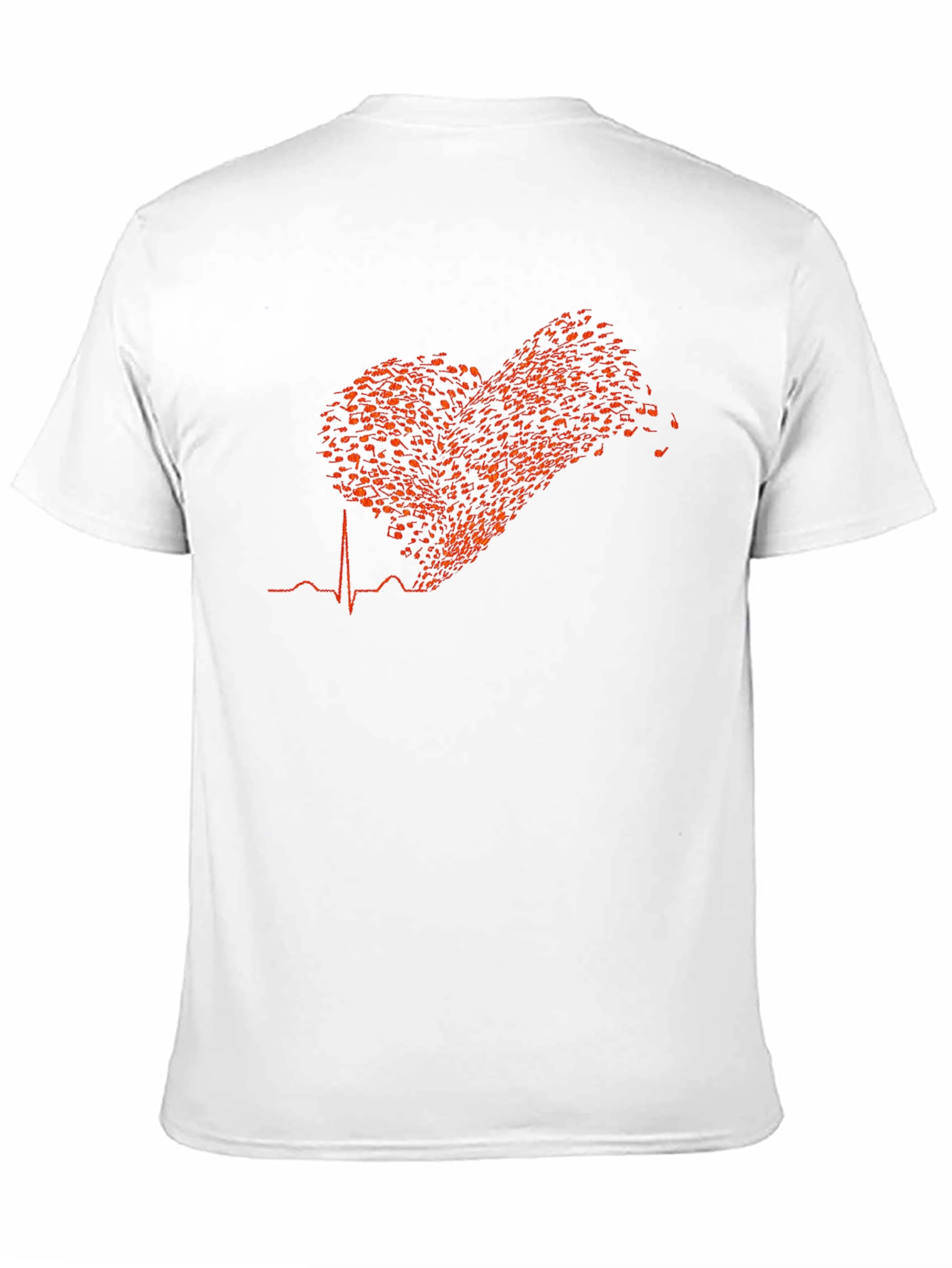 Black Musical Heartbeat T-Shirt - Black view 11