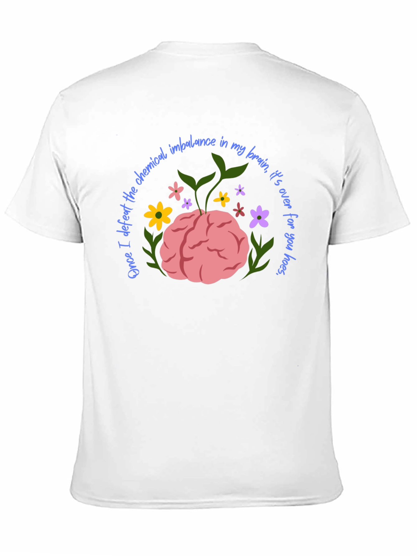 Black Chemical Imbalance Brain T-Shirt view 11