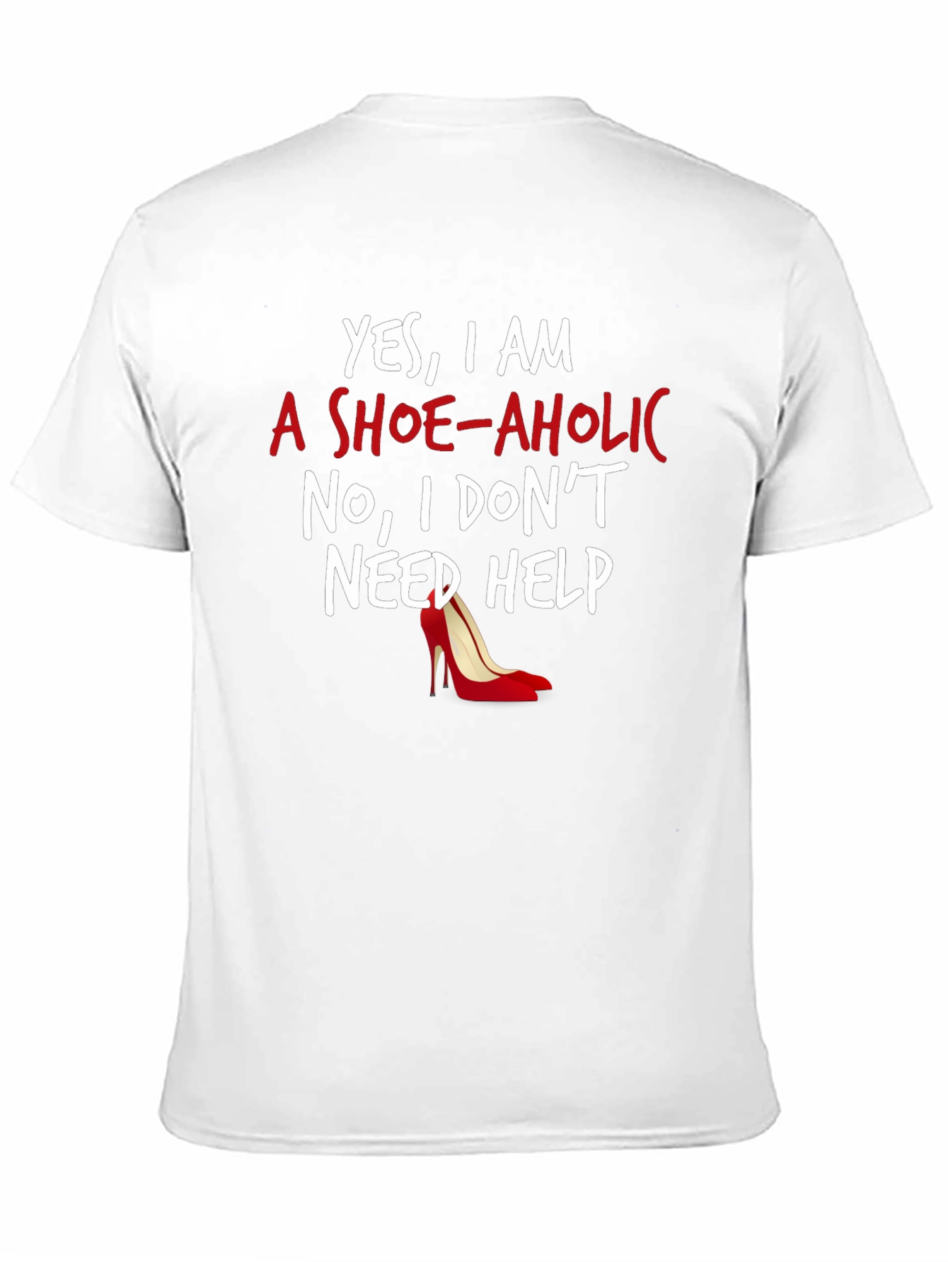 Black Shoe-aholic Graphic Tee - Novelty Women's T-Shirt view 11