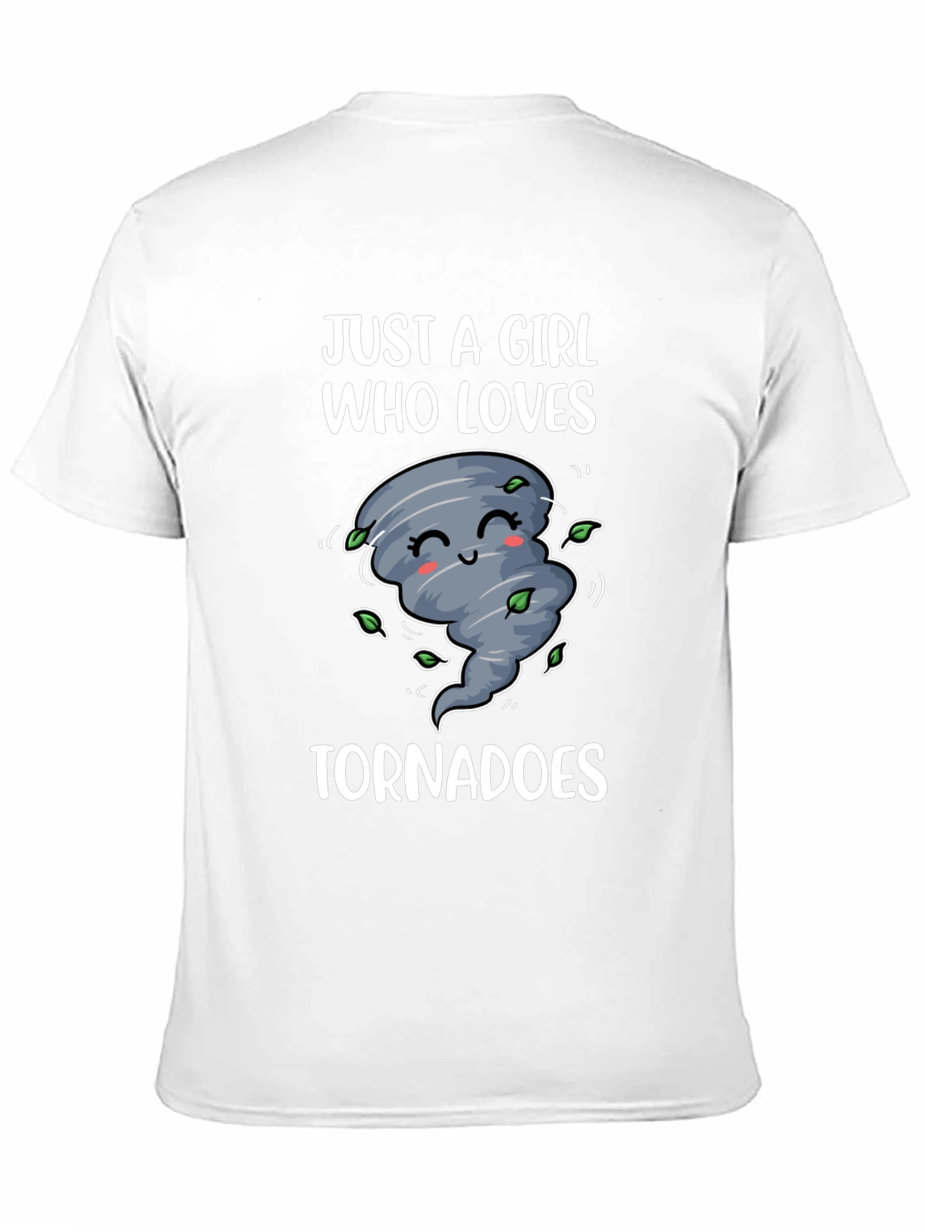 Black Cute Tornado Graphic Tee - Just A Girl Who Loves Tornadoes view 11