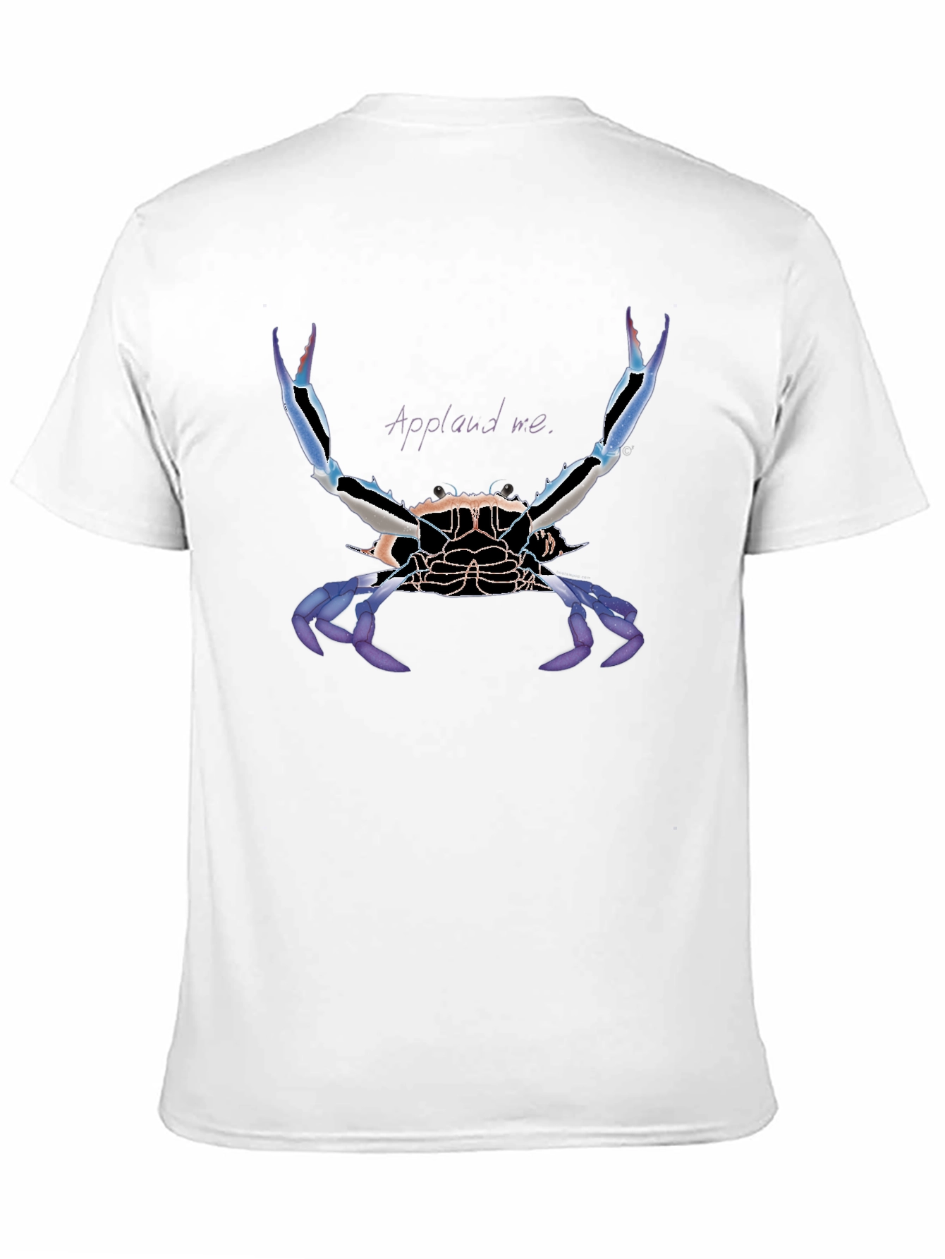 Black Applaud Crab Graphic Tee - Bold Statement Shirt view 11