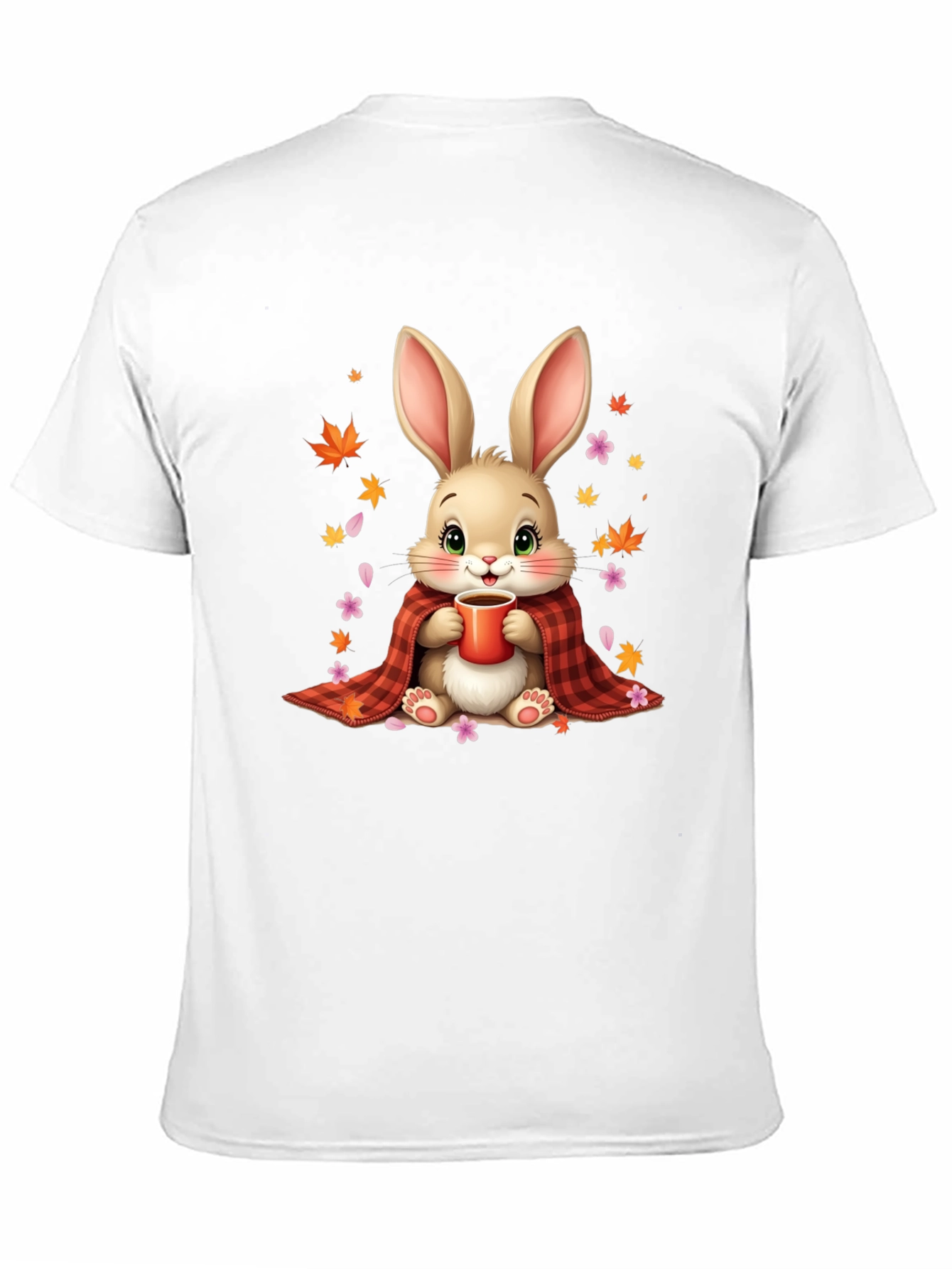 Black Cozy Bunny Graphic Tee view 11