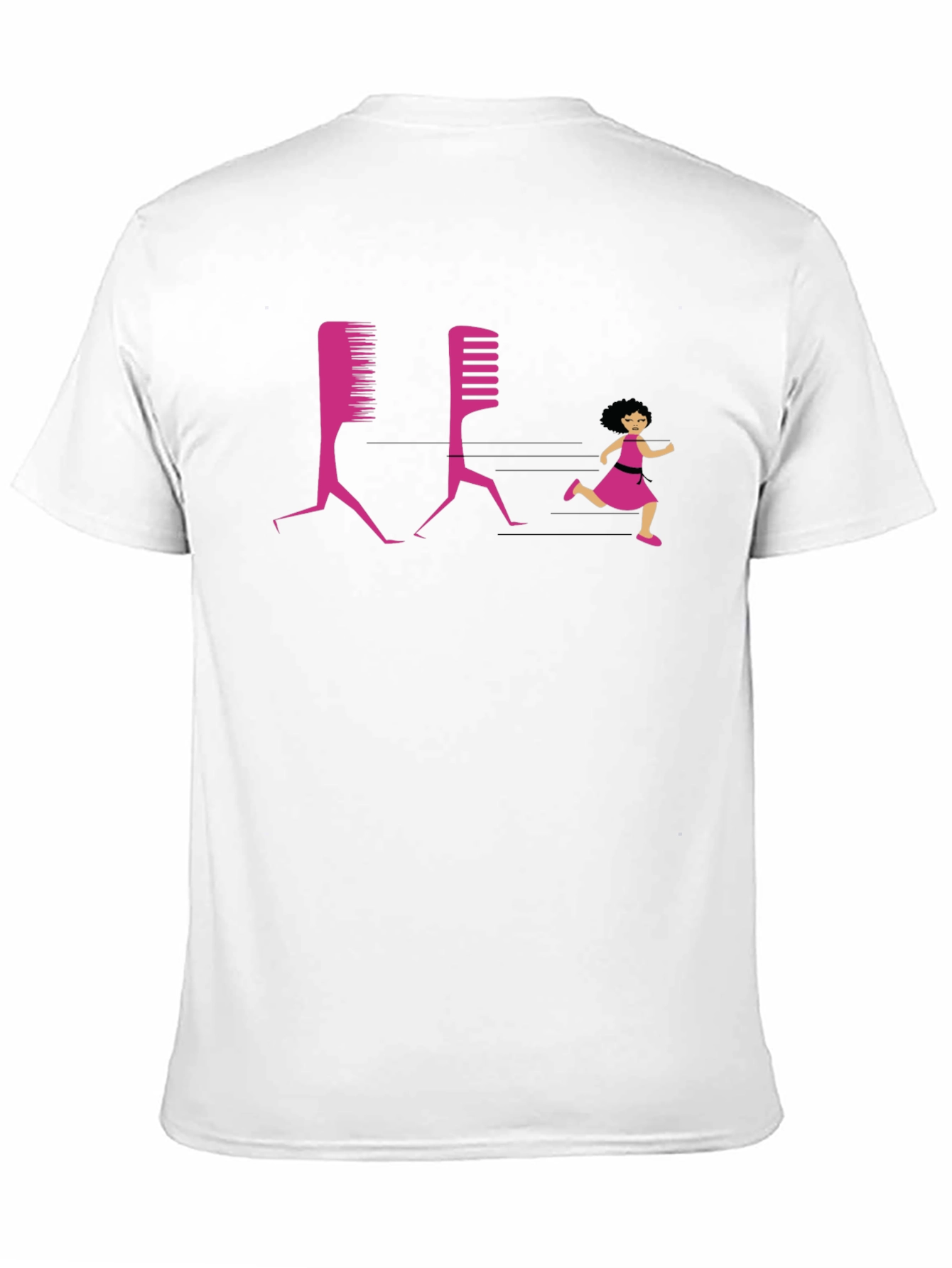 Black Funny Hairdresser T-Shirt Running Comb Design view 11