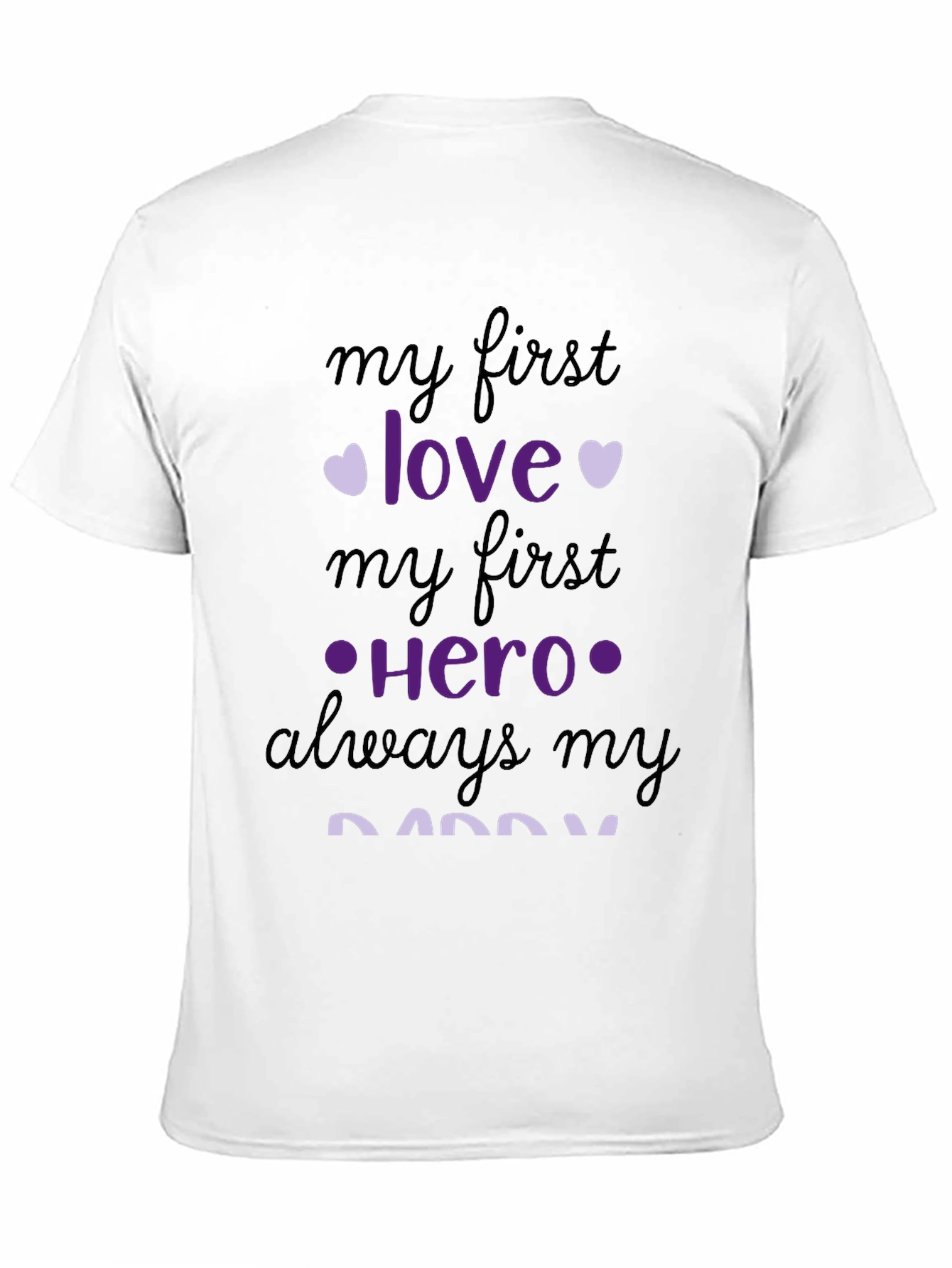 Black My First Love, Hero Daddy Graphic Tee view 11