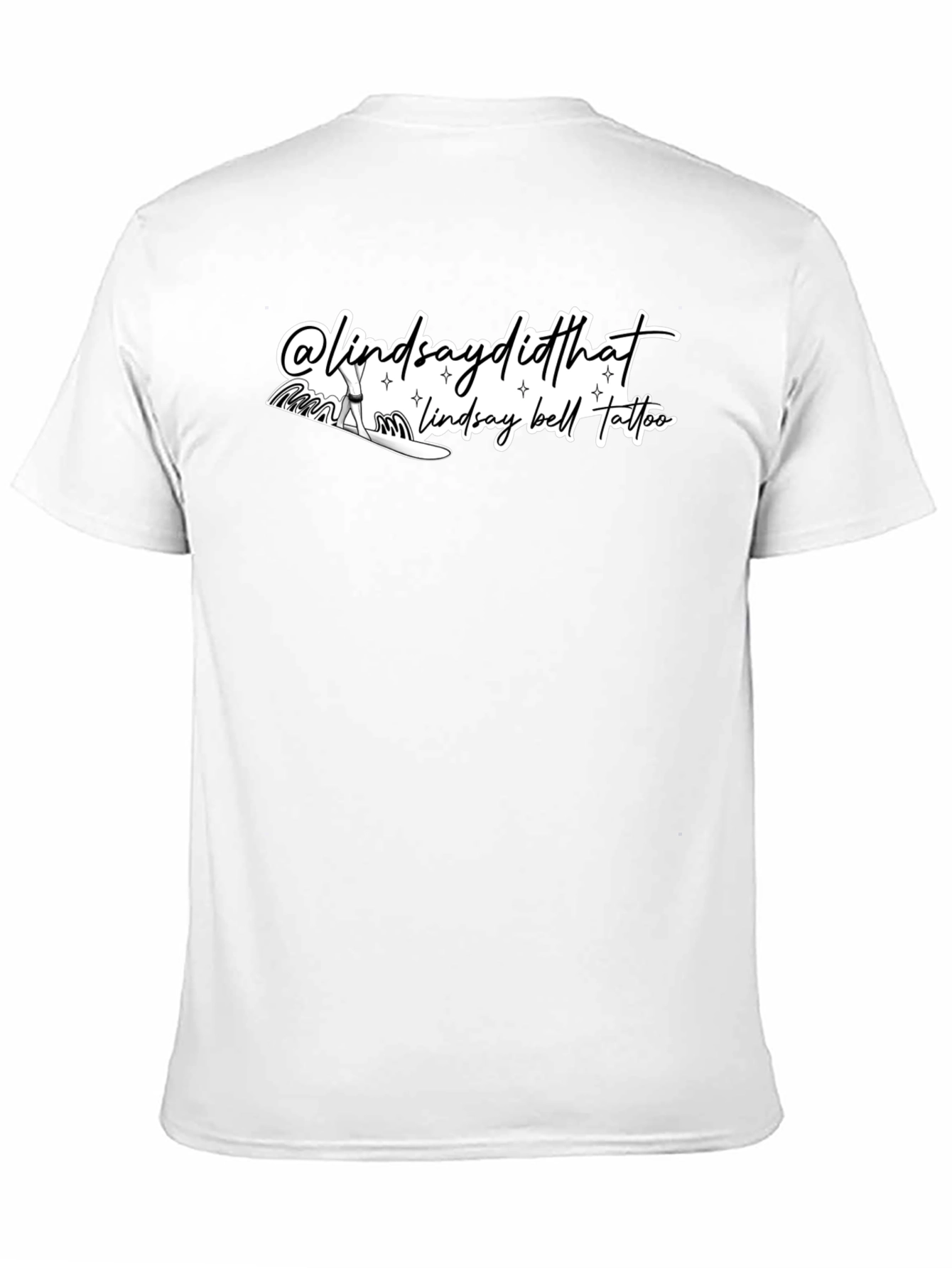 Black Lindsay Bell Tattoo Black Graphic Tee view 11