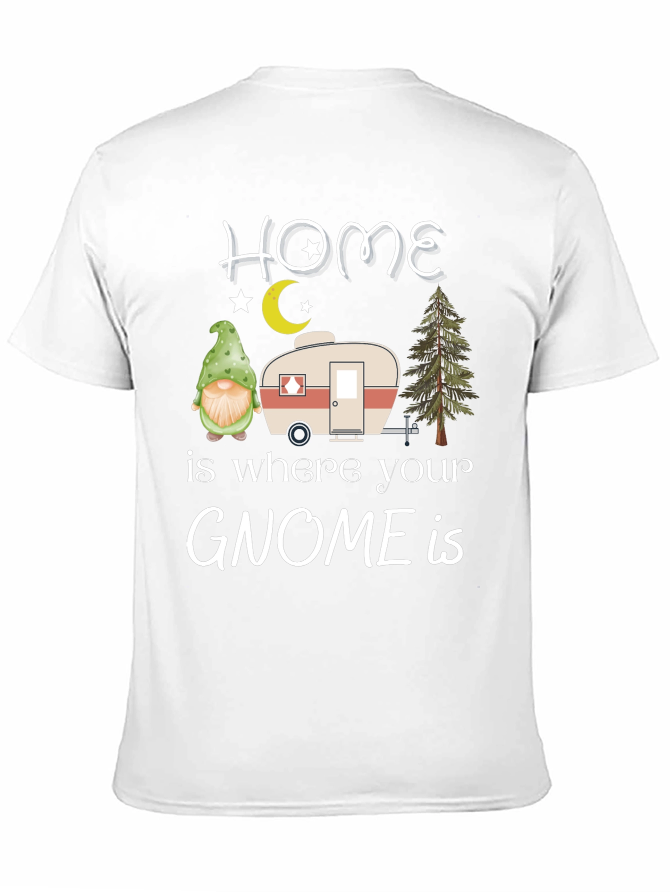 Black Home is Where Your Gnome is T-Shirt view 11