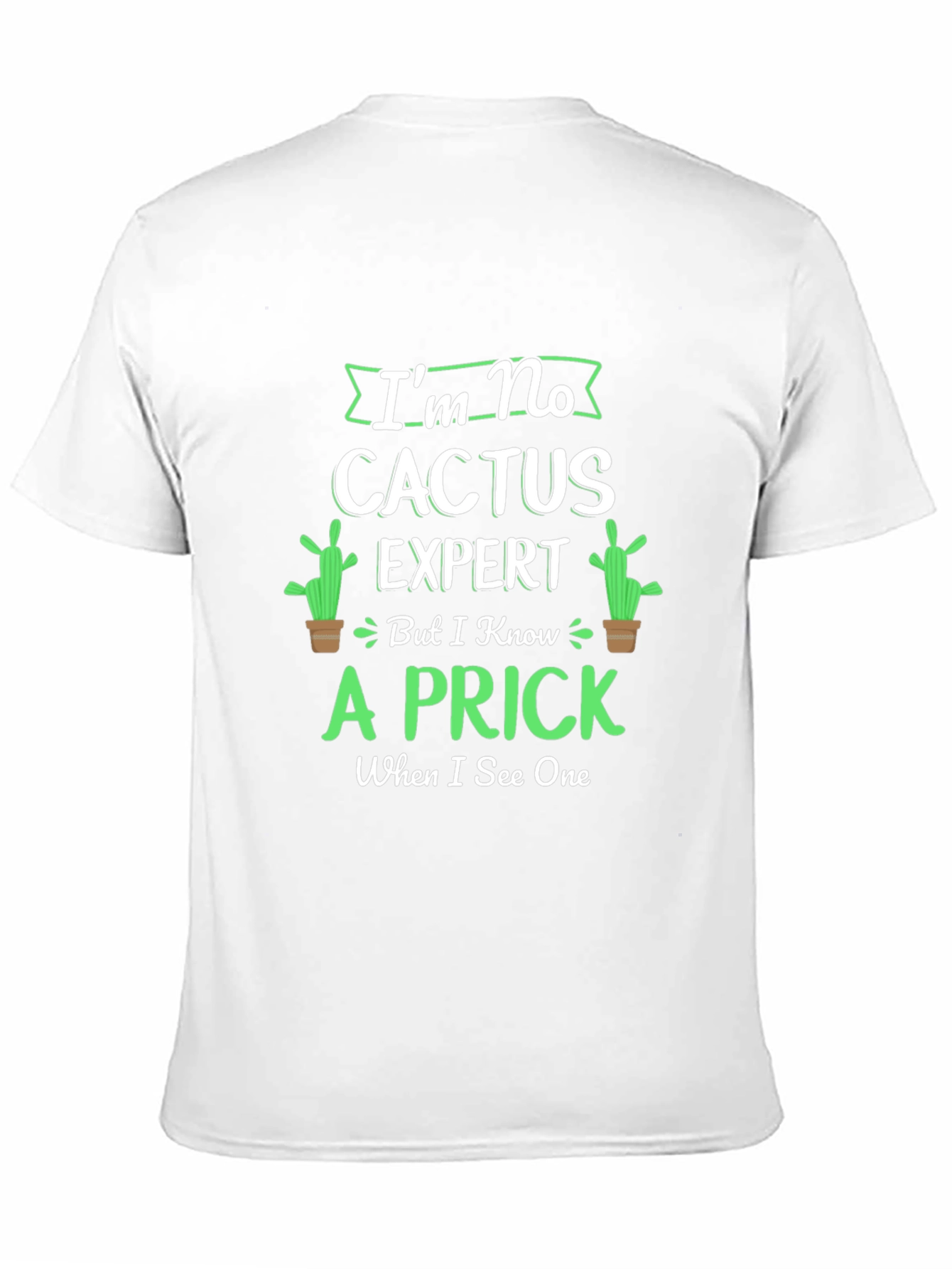 Black Cactus Expert Graphic Tee - Funny Sarcastic Humor Shirt view 11