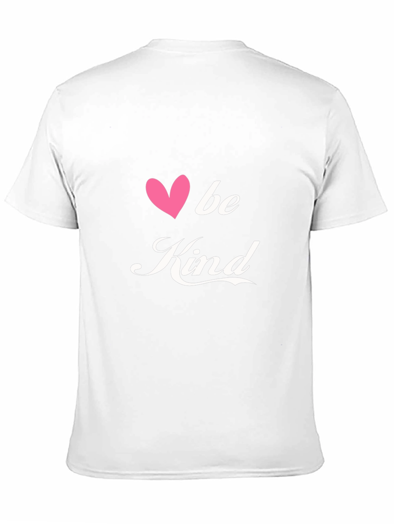 Black Be Kind T-Shirt - Black Cotton Blend Tee with Heart Design view 11