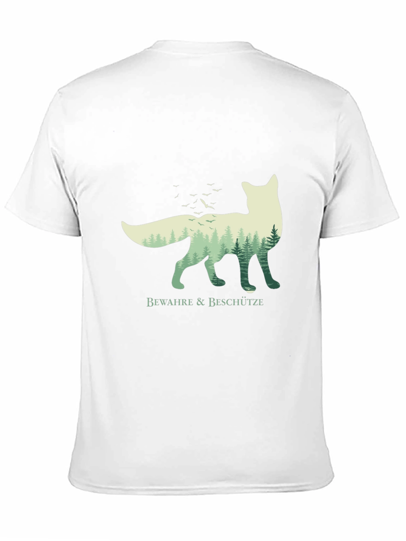Black Nature Fox Graphic Tee - Bewahre & Beschütze view 11