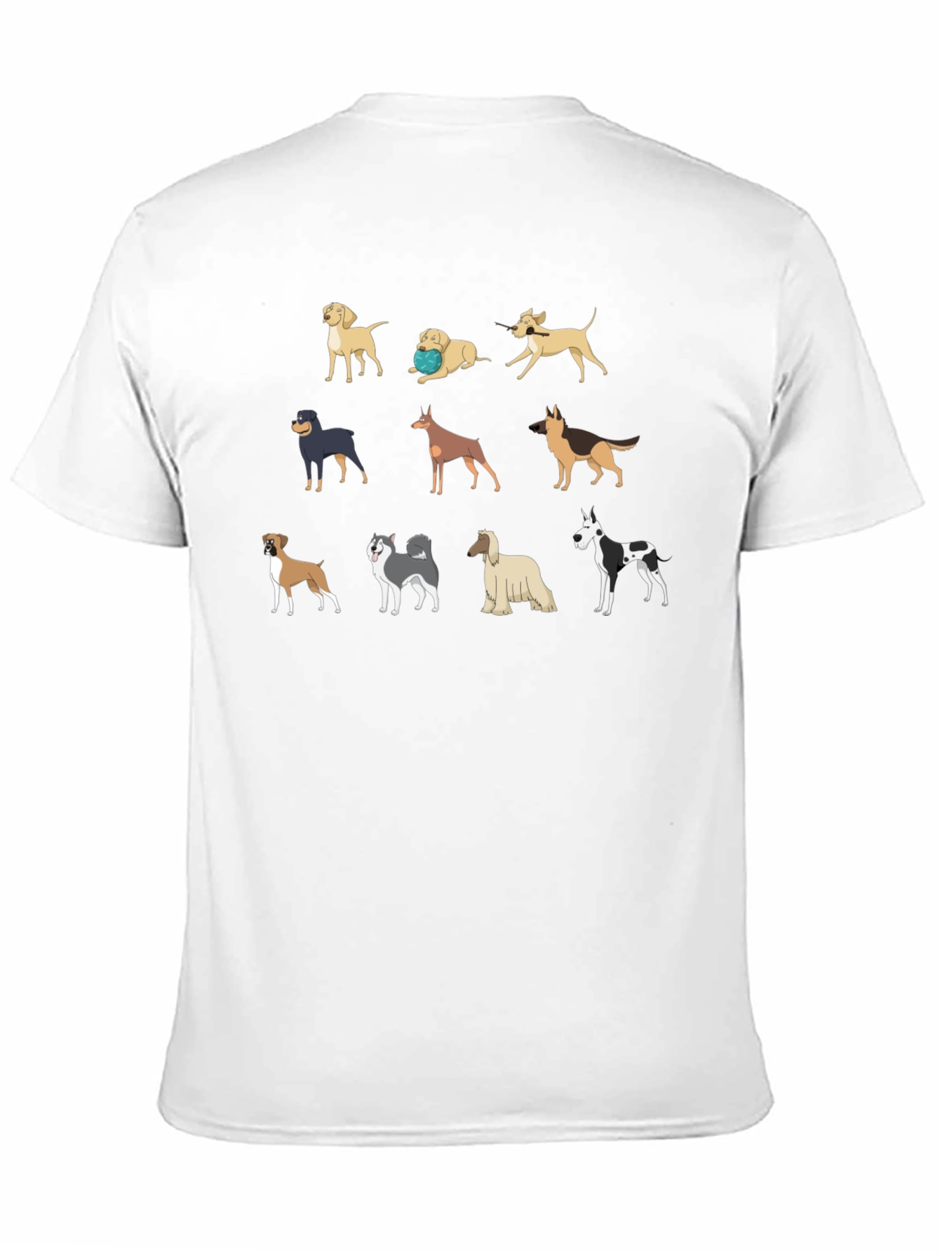 Black Dog Breed T-Shirt - Unique Canine Design view 11