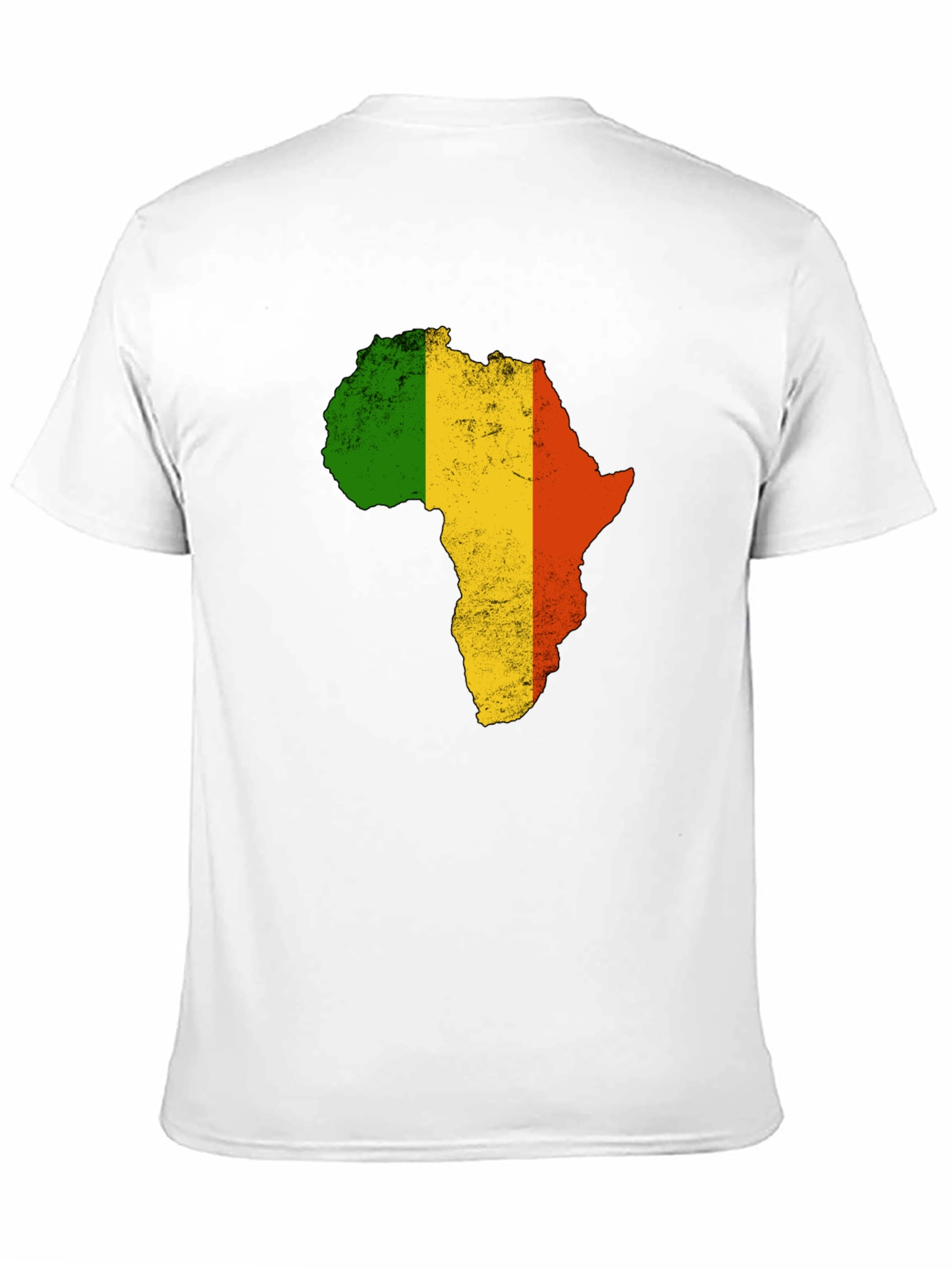 Africa Map Black T-Shirt - 11