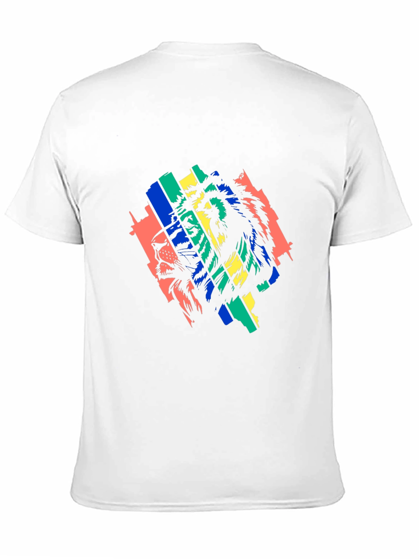 Black Vibrant Lion Graphic Black T-Shirt - Bold Style view 11