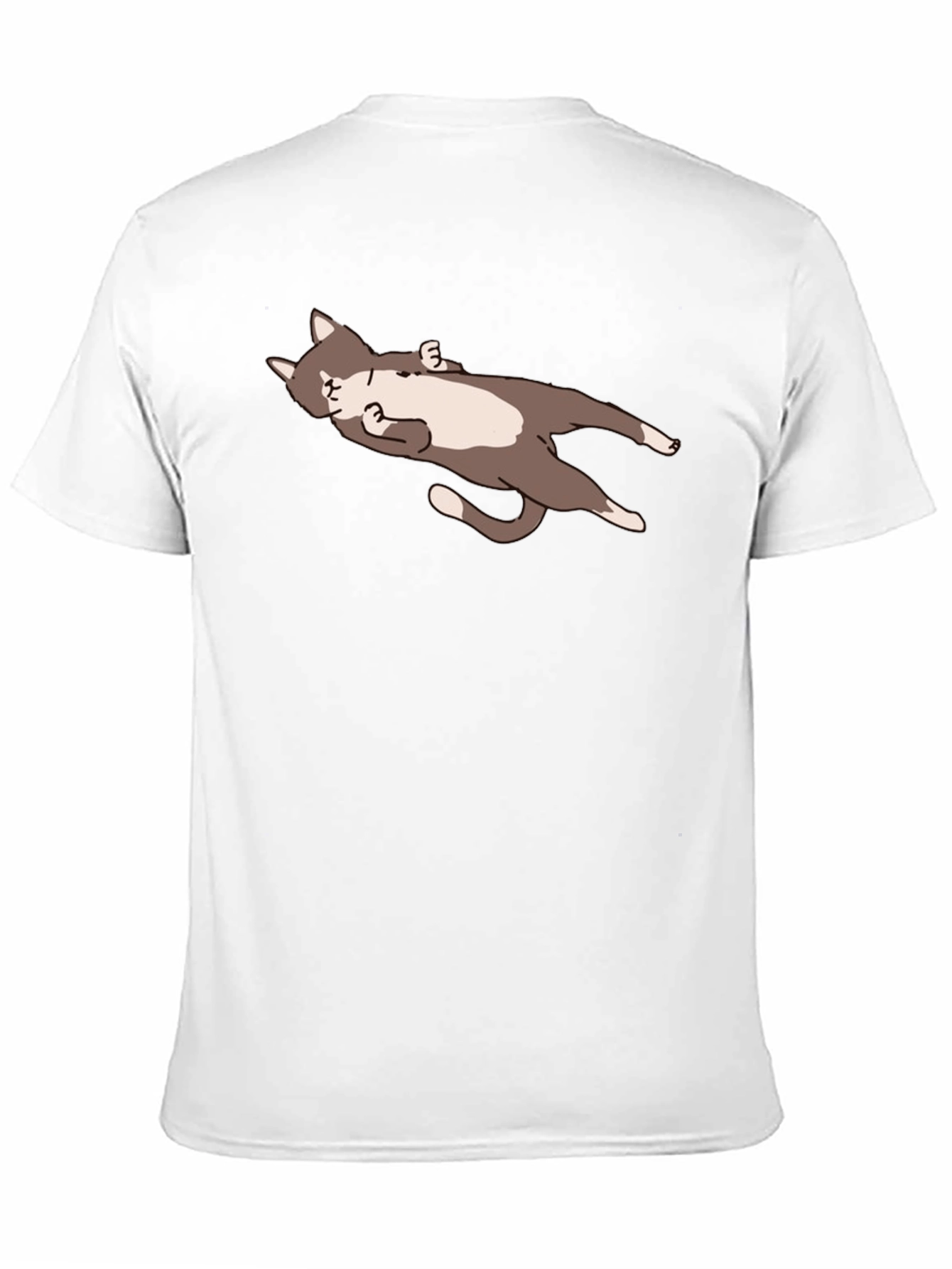 Black Lazy Cat Graphic Tee - Relaxed Fit view 11