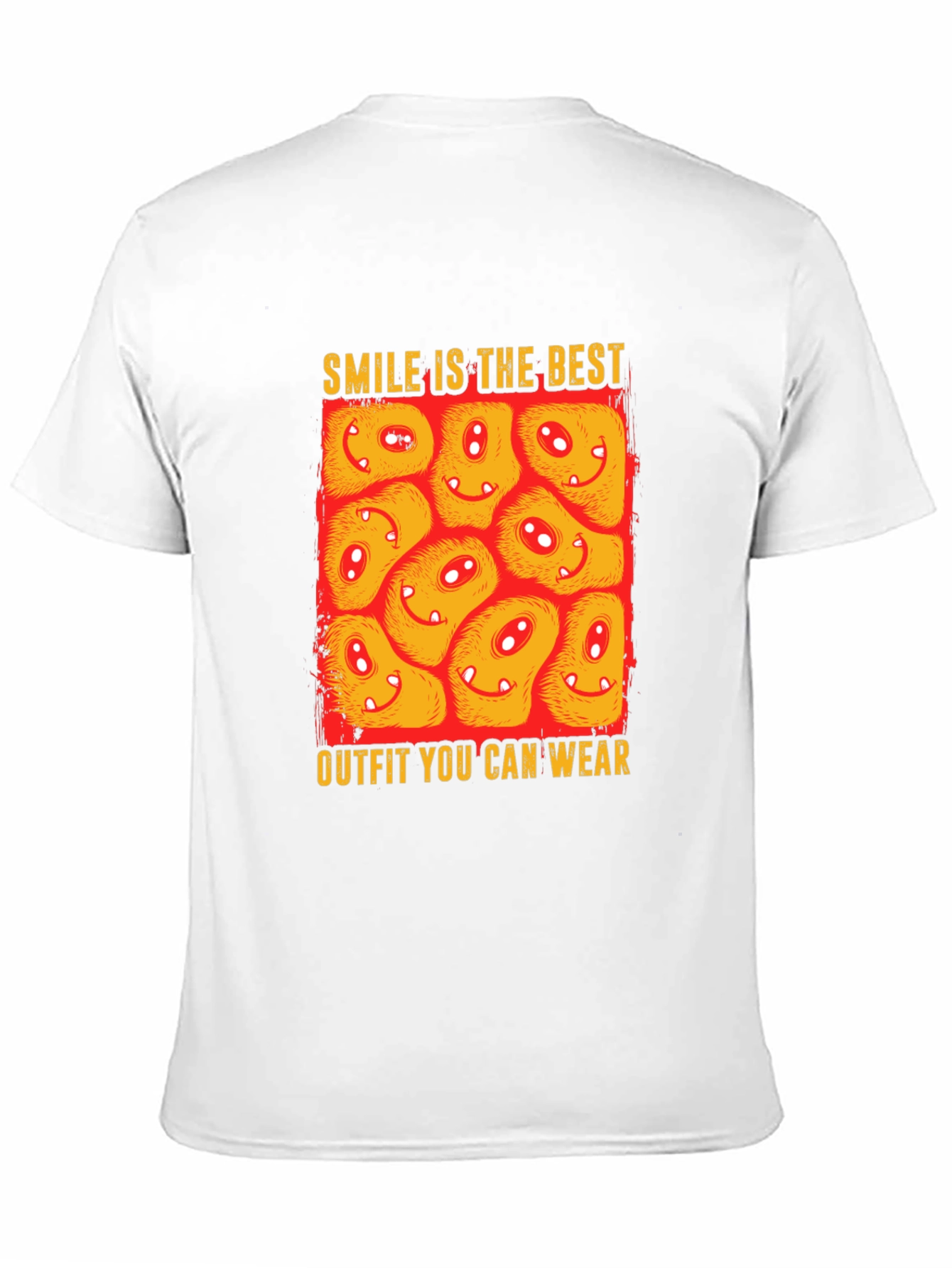 Black Smile Outfit Graphic Tee - Men's Black T-Shirt view 11