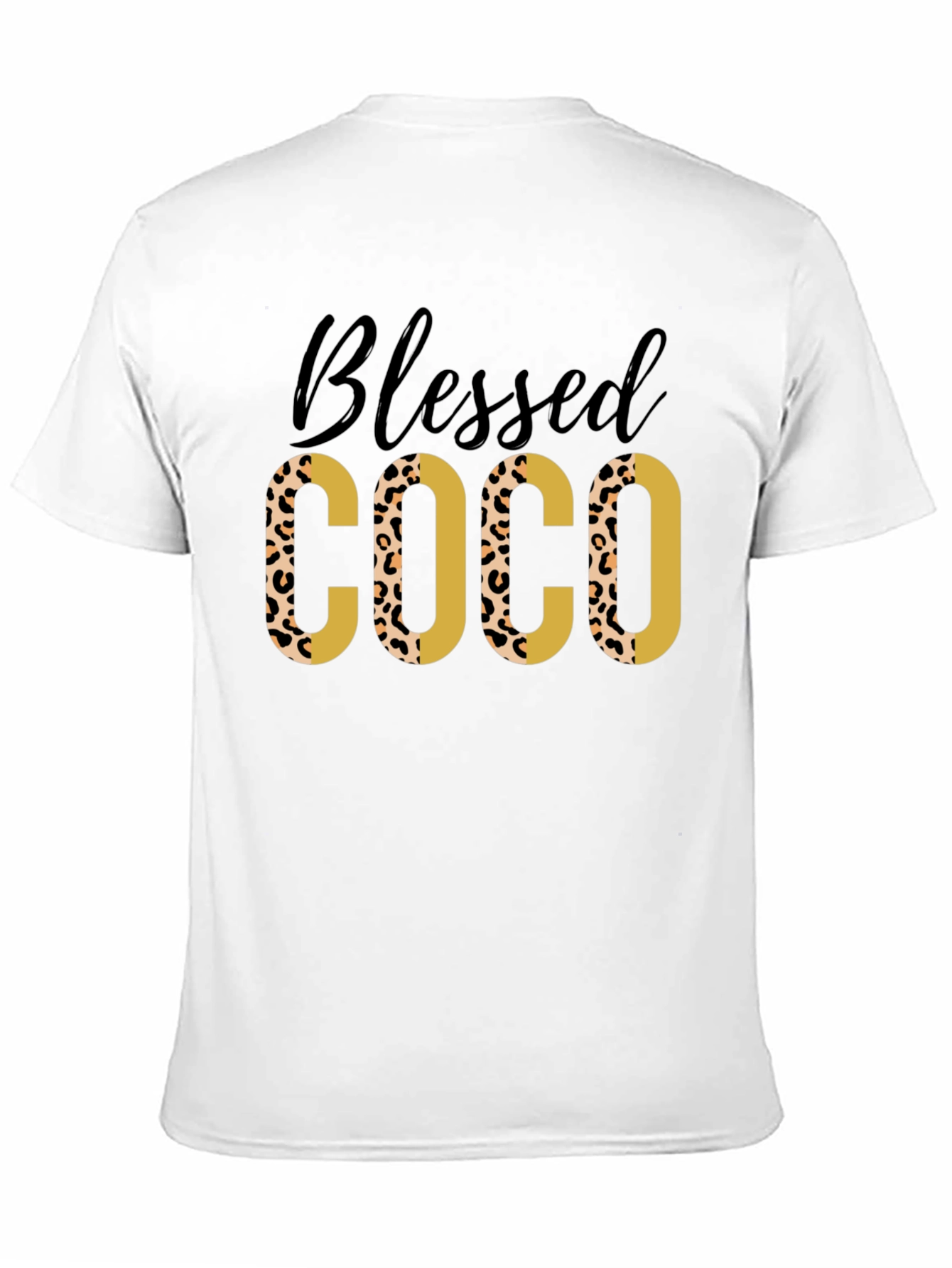 Black Blessed COCO Leopard Print Tee view 11