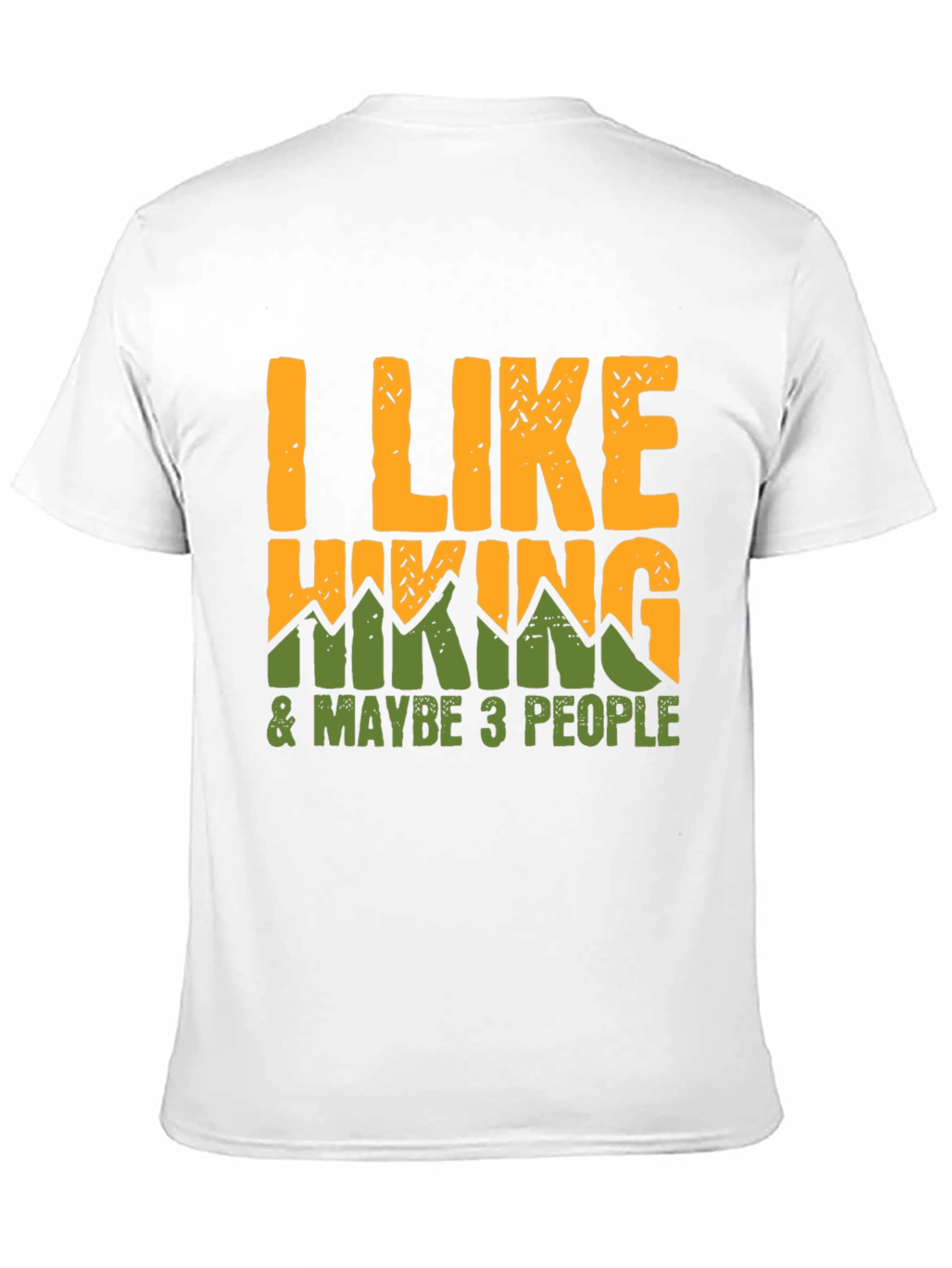 Black I Like Hiking & Maybe 3 People T-Shirt view 11
