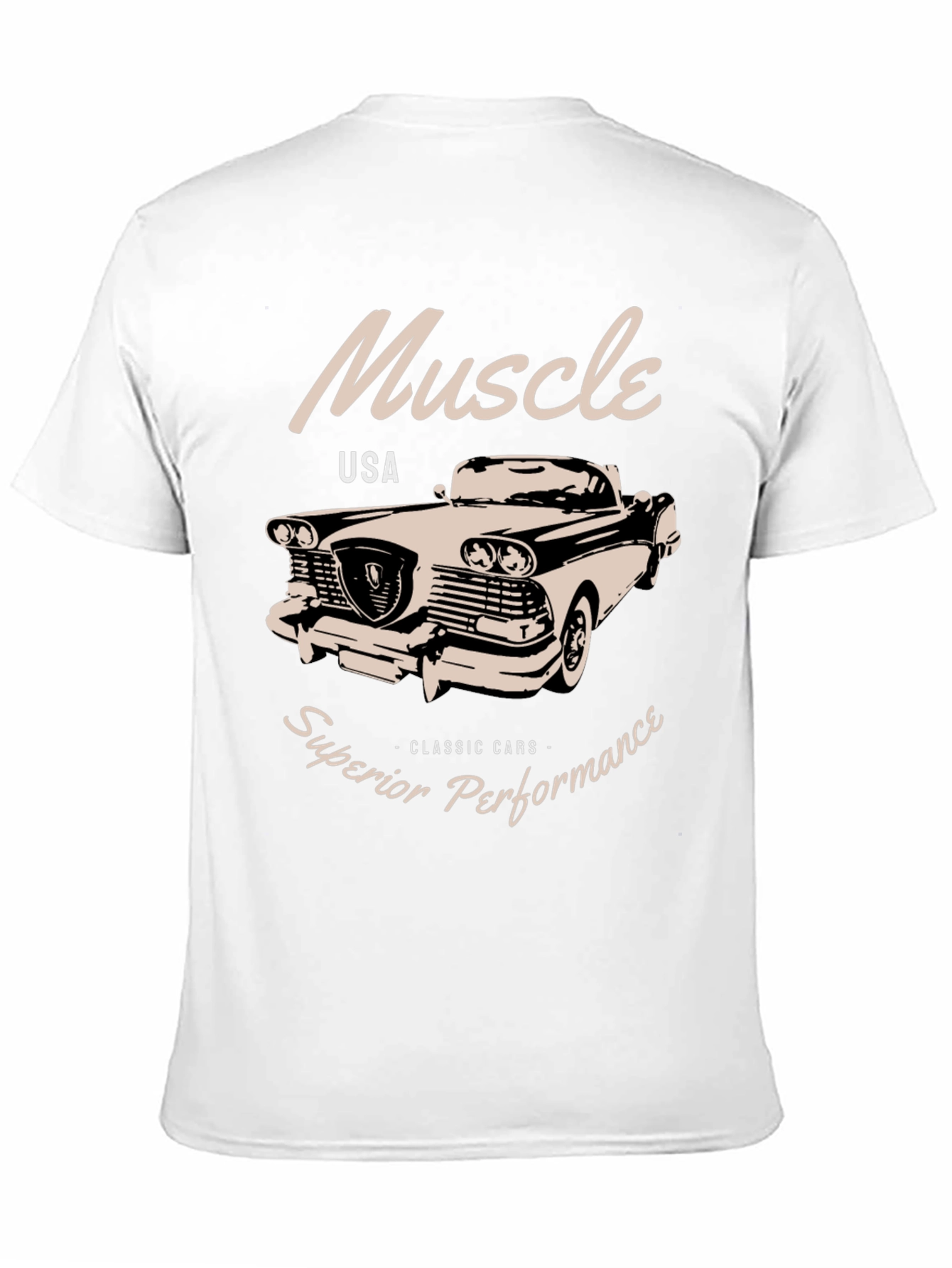 Black Muscle Car T-Shirt - Superior Performance Classic Tee view 11