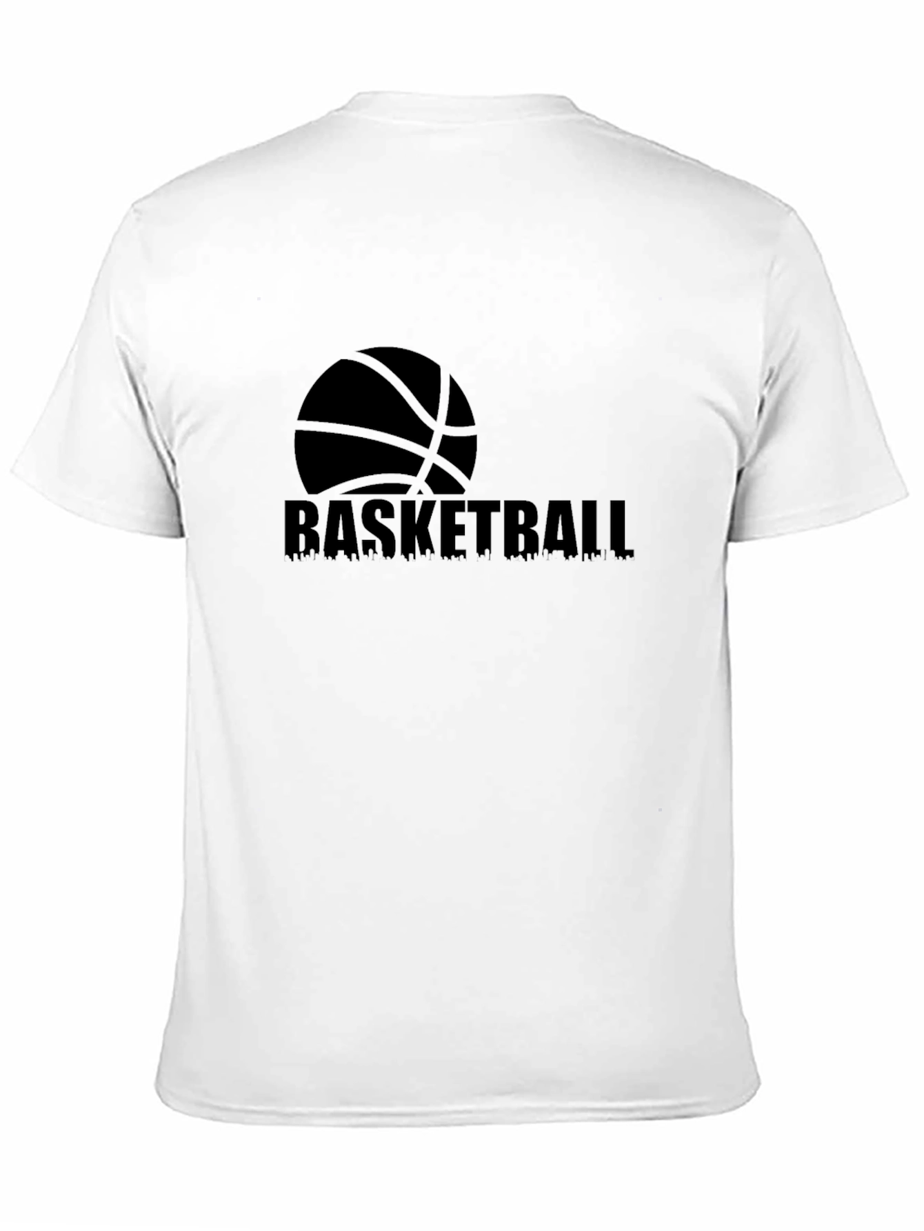 Black Men's Black Basketball Graphic Tee view 11