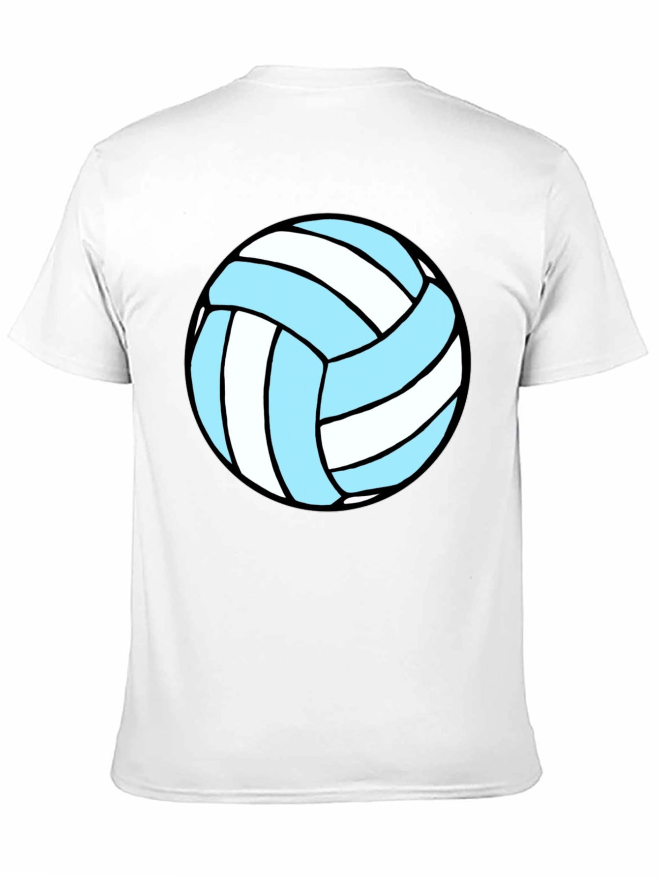 Black Volleyball Graphic Tee - Black Cotton Blend view 11