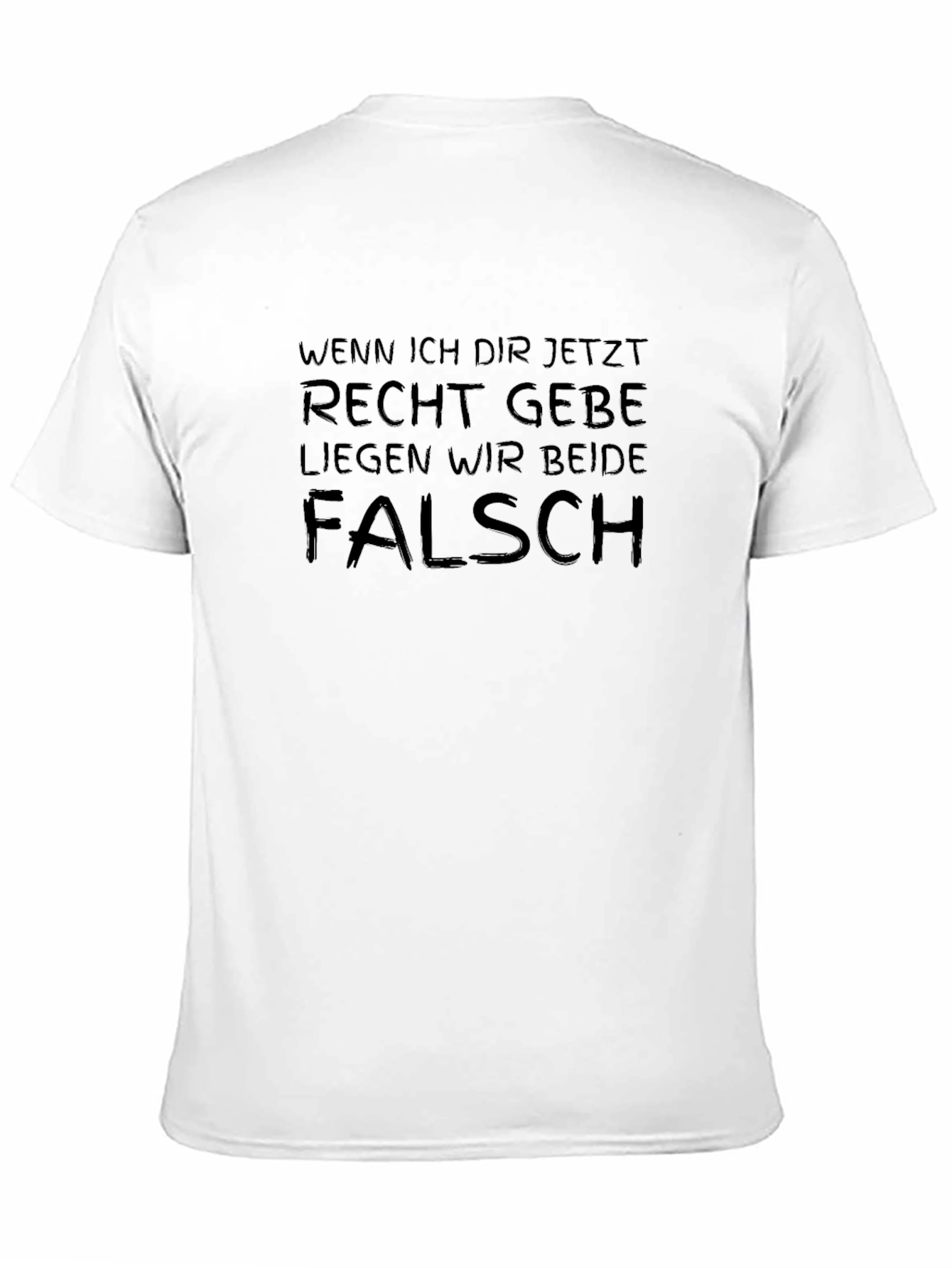 Black Funny German Slogan Tee - When I Agree You Are Wrong view 11