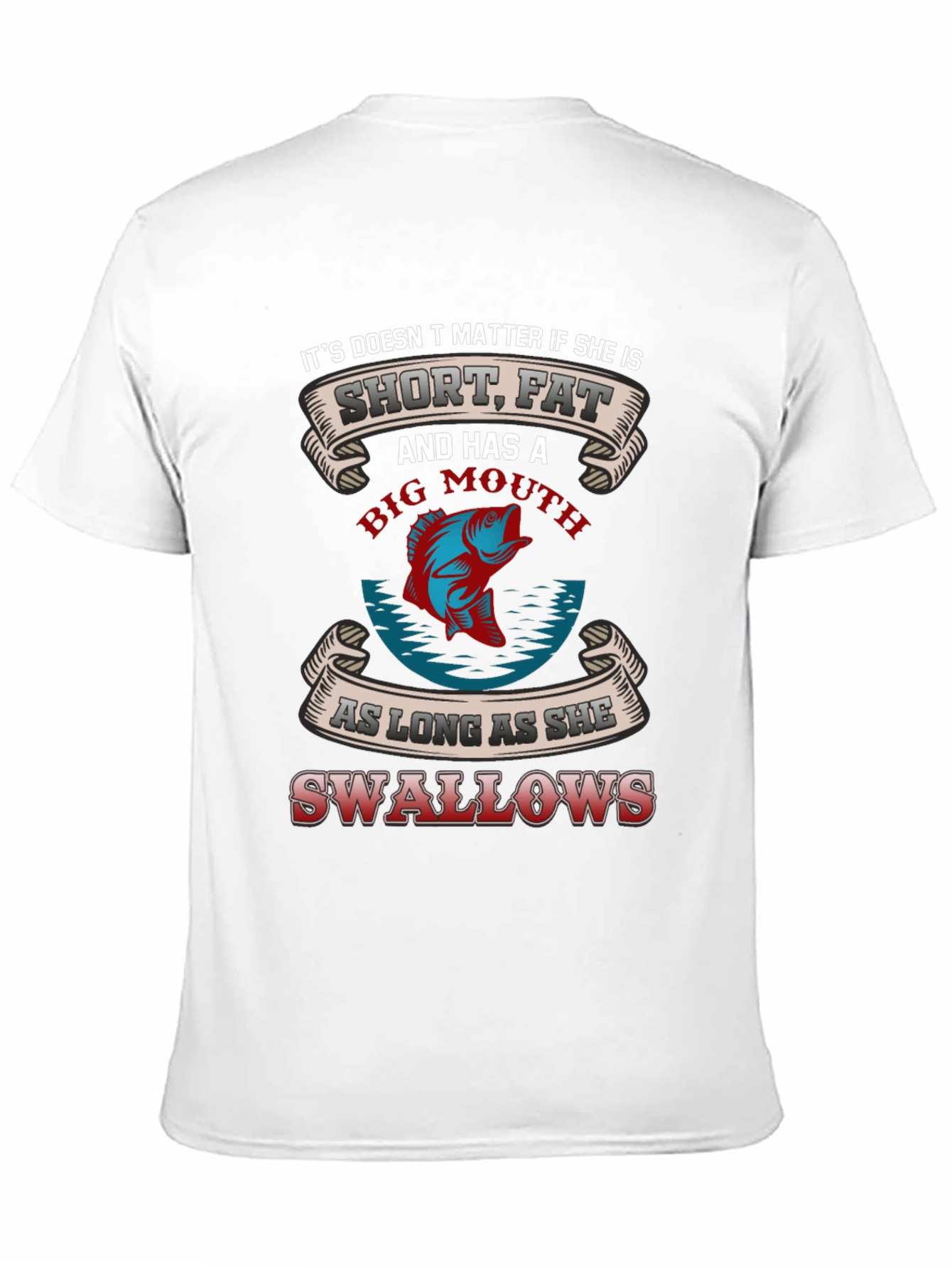 Black Fishing Humor Graphic T-Shirt view 11
