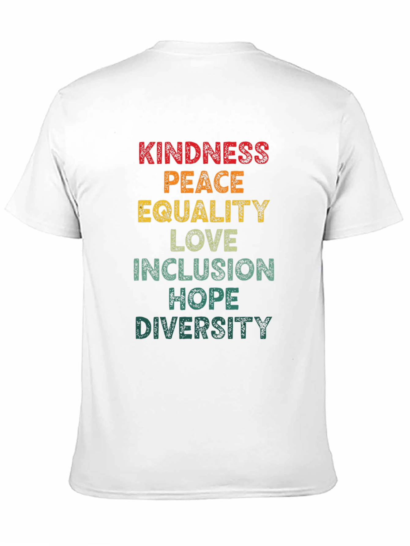 Black Kindness Peace Equality Graphic Tee view 11