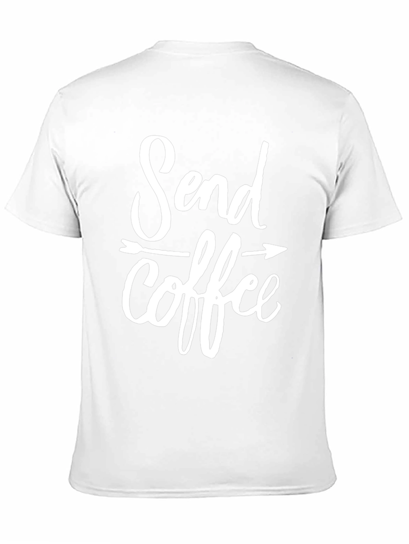 Black Send Coffee Graphic Tee - Unisex Black T-Shirt view 11