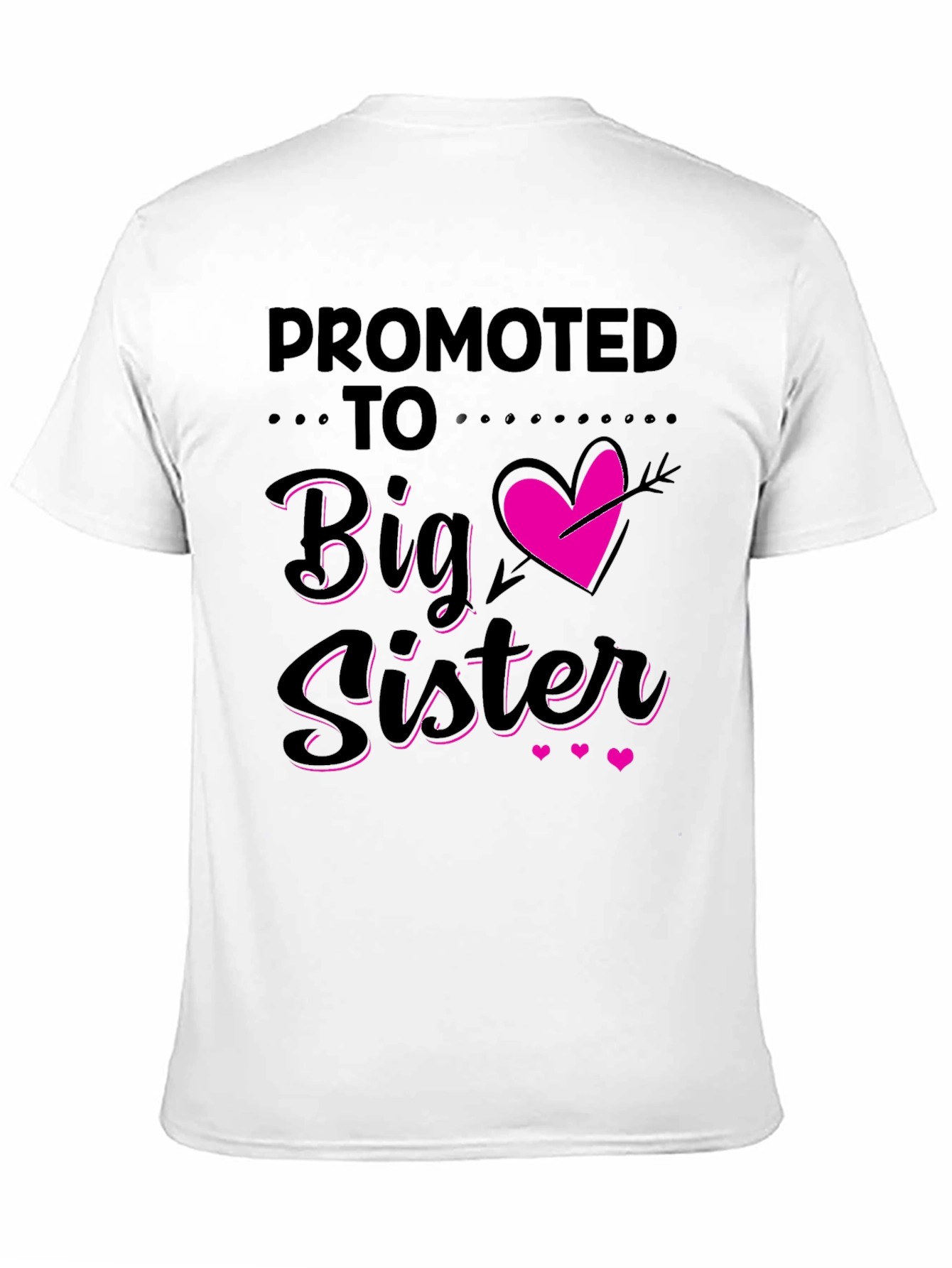 Black Promoted to Big Sister T-Shirt view 11