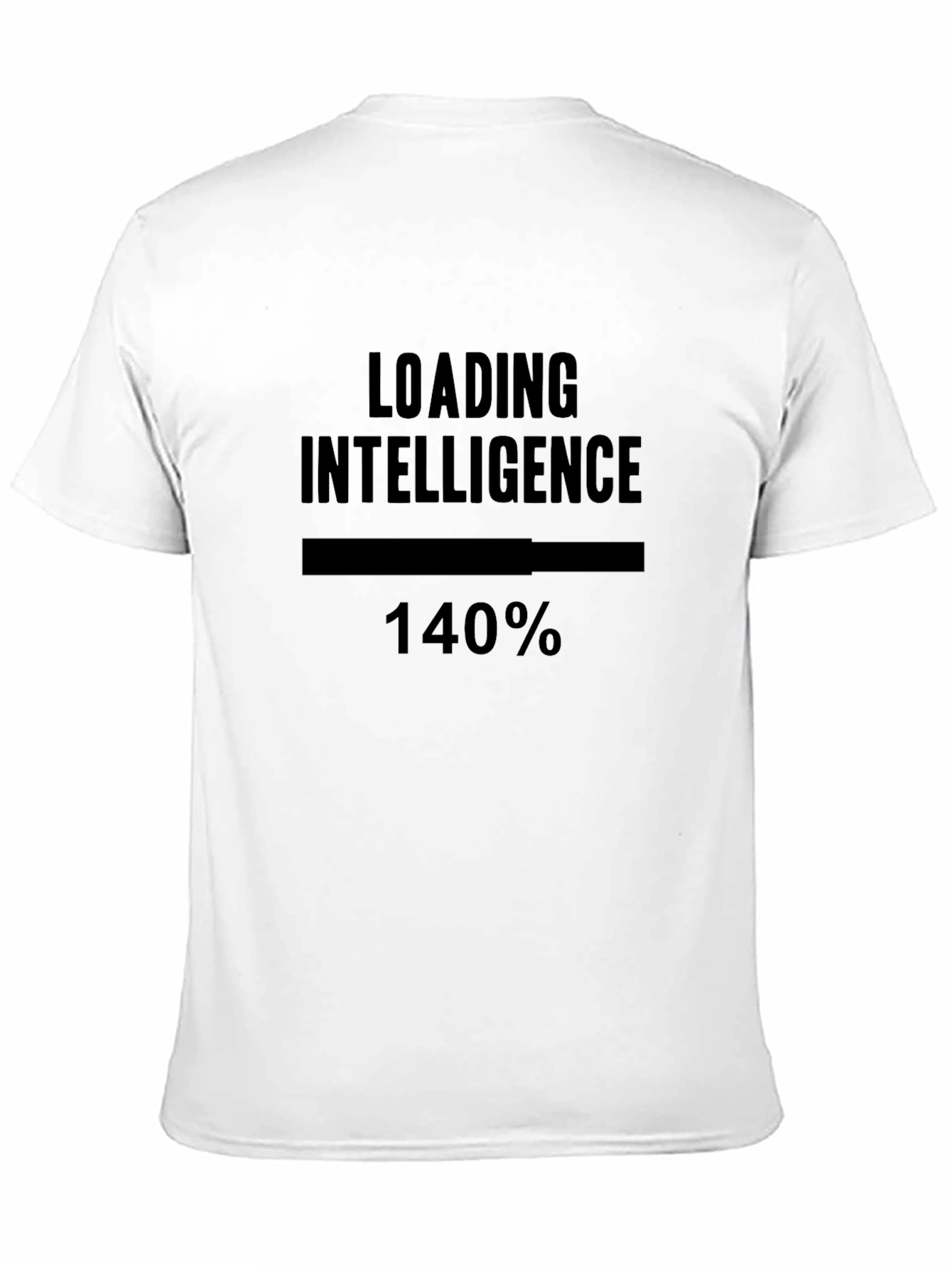 Black Loading Intelligence Tee - Funny Novelty Shirt view 11