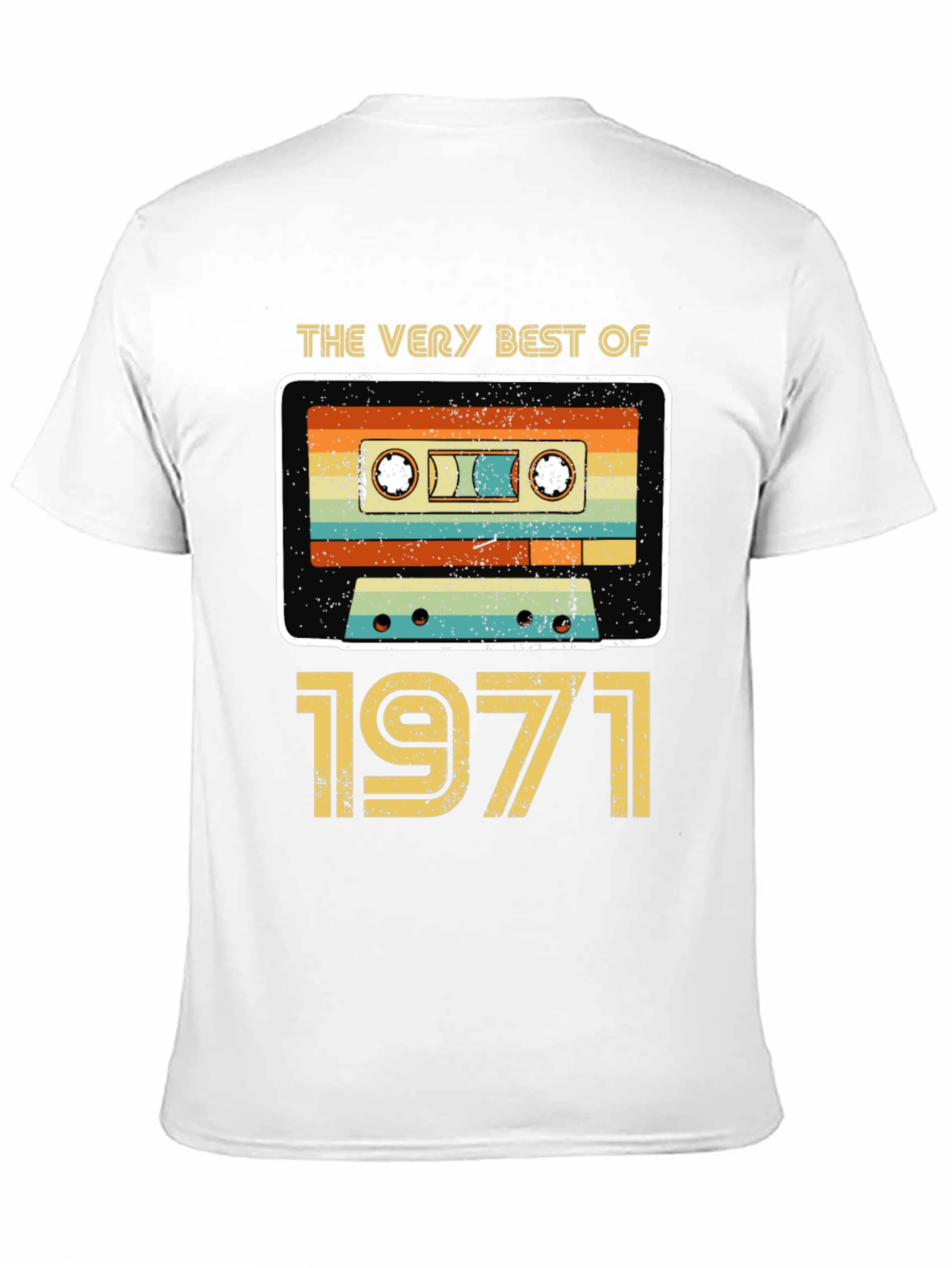 Black Vintage 1971 Cassette Tape Graphic T-Shirt view 11