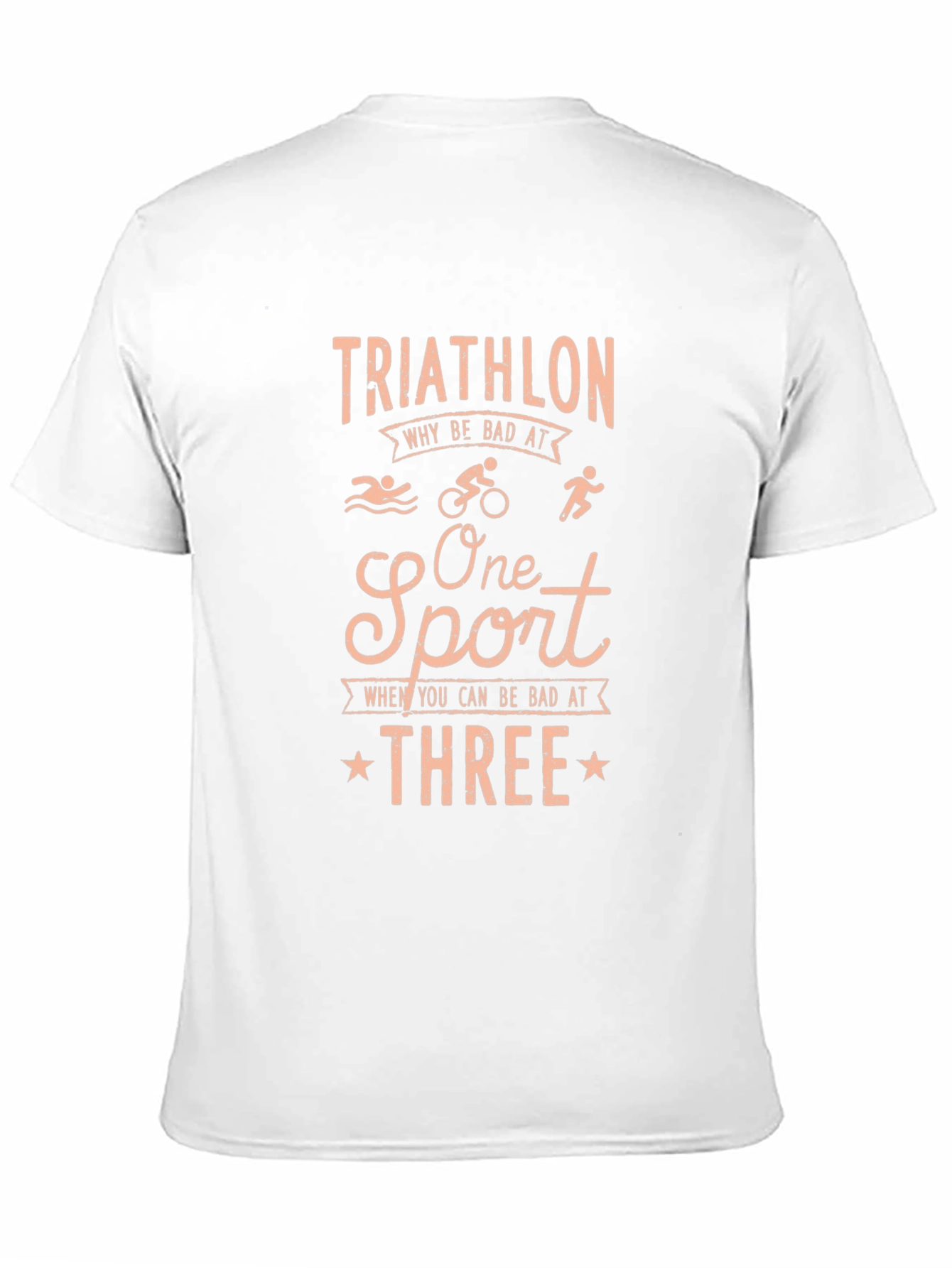 Black Triathlon Why Be Bad At One Sport T-Shirt view 11