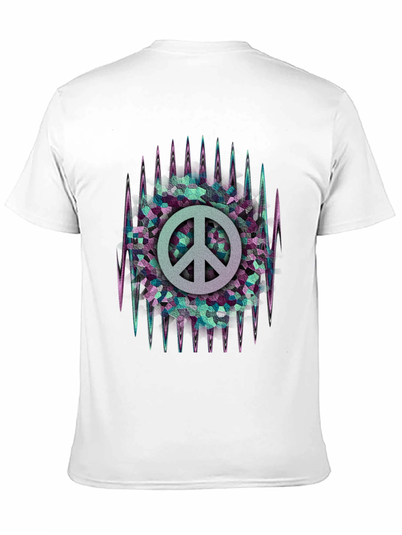 Black Peace Sign Graphic T-Shirt - Cool & Unique Design view 11