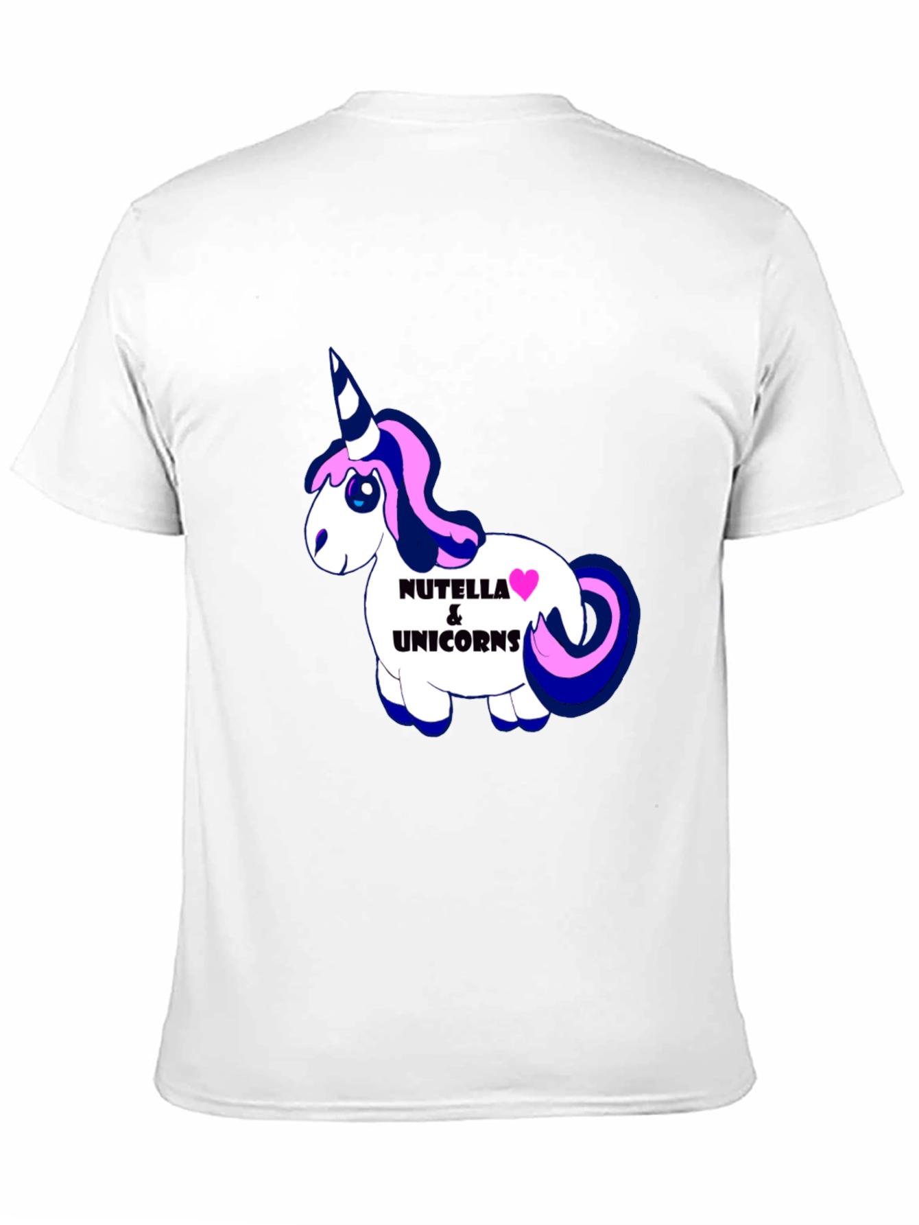 Black Nutella & Unicorns Graphic Black T-Shirt view 11