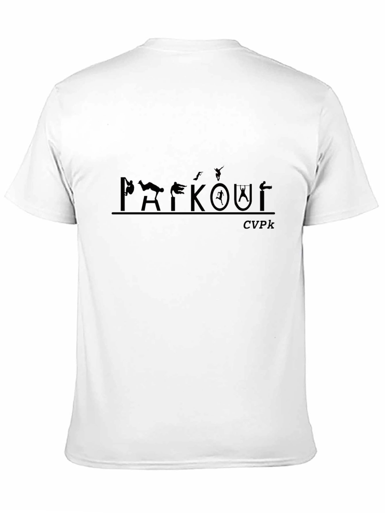 Black Parkour Graphic Black T-Shirt view 11