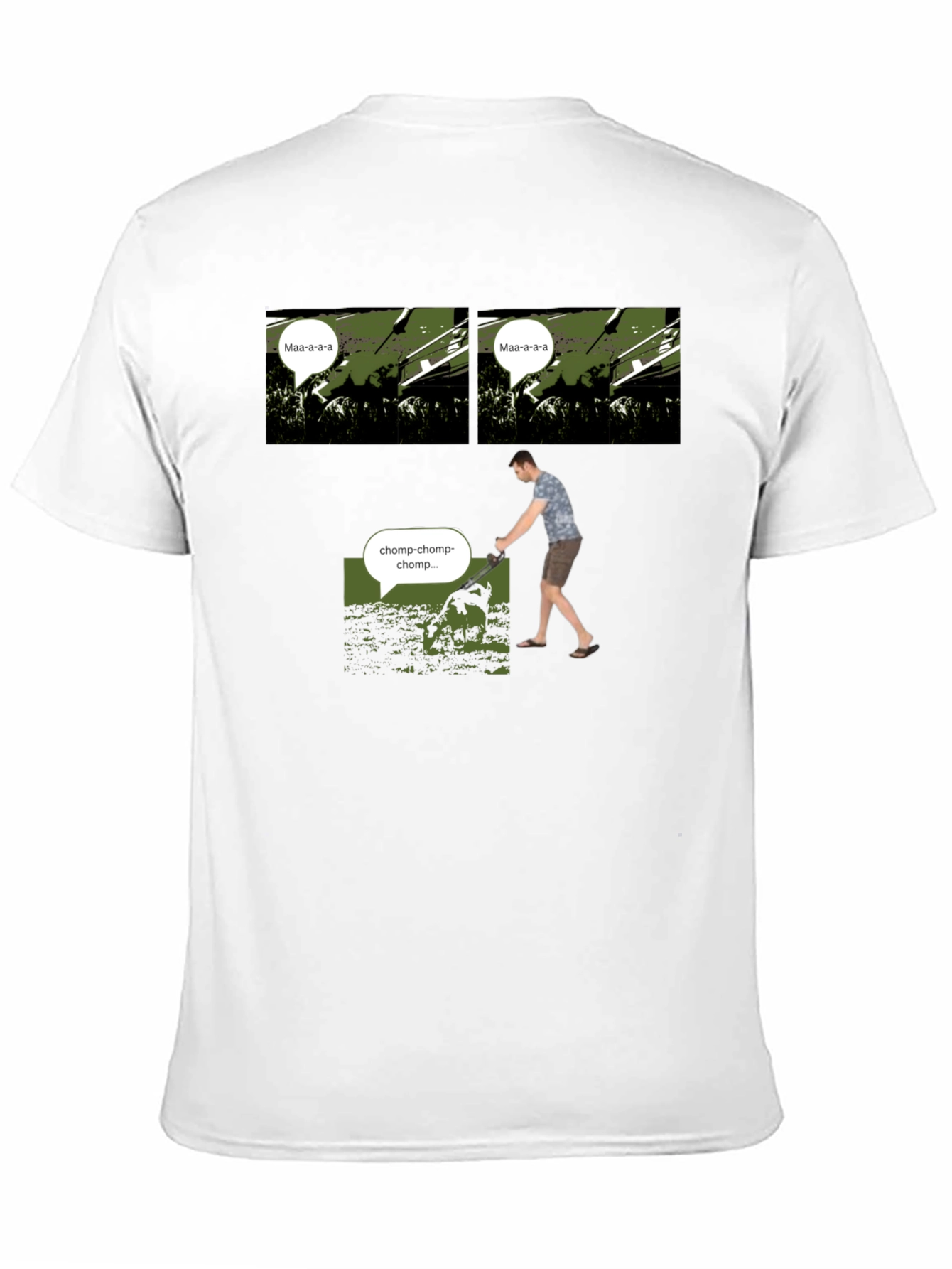 Black Maa-a-a-a vs Chomp T-Shirt view 11